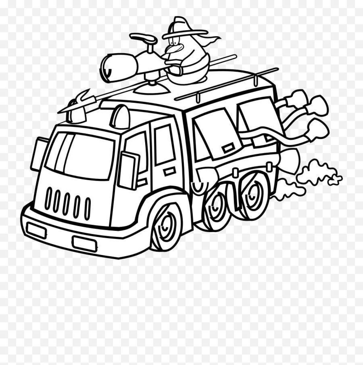 Coloring book jolly ray and fire patrol