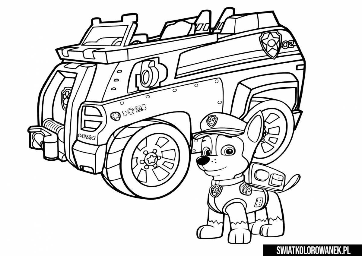 Coloring page captivating ray and the fire patrol