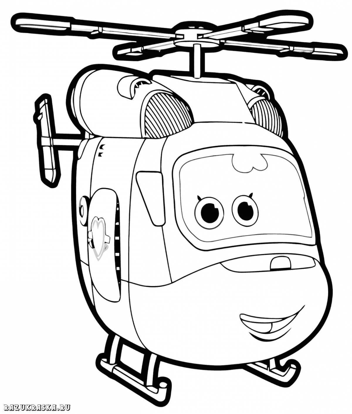 Coloring page elegant ray and fire patrol