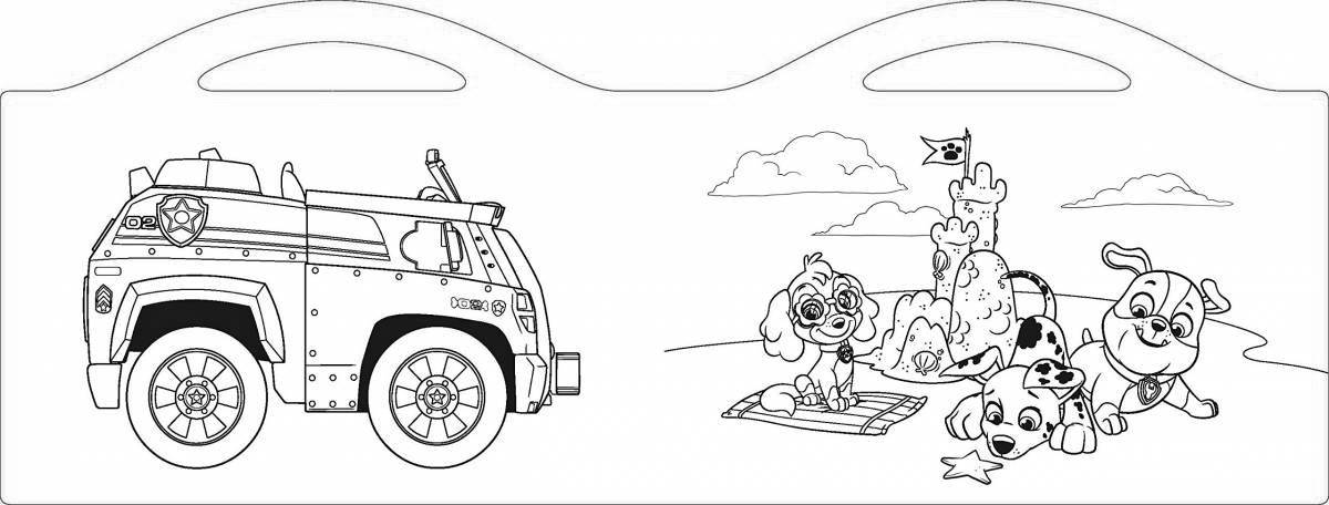 Coloring page graceful ray and the fire patrol