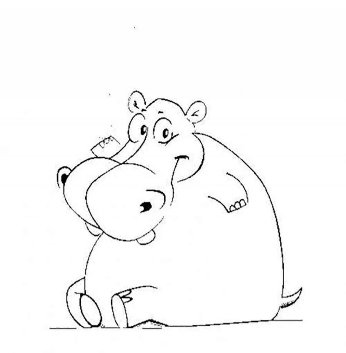 An indecisive hippo who was afraid of vaccinations