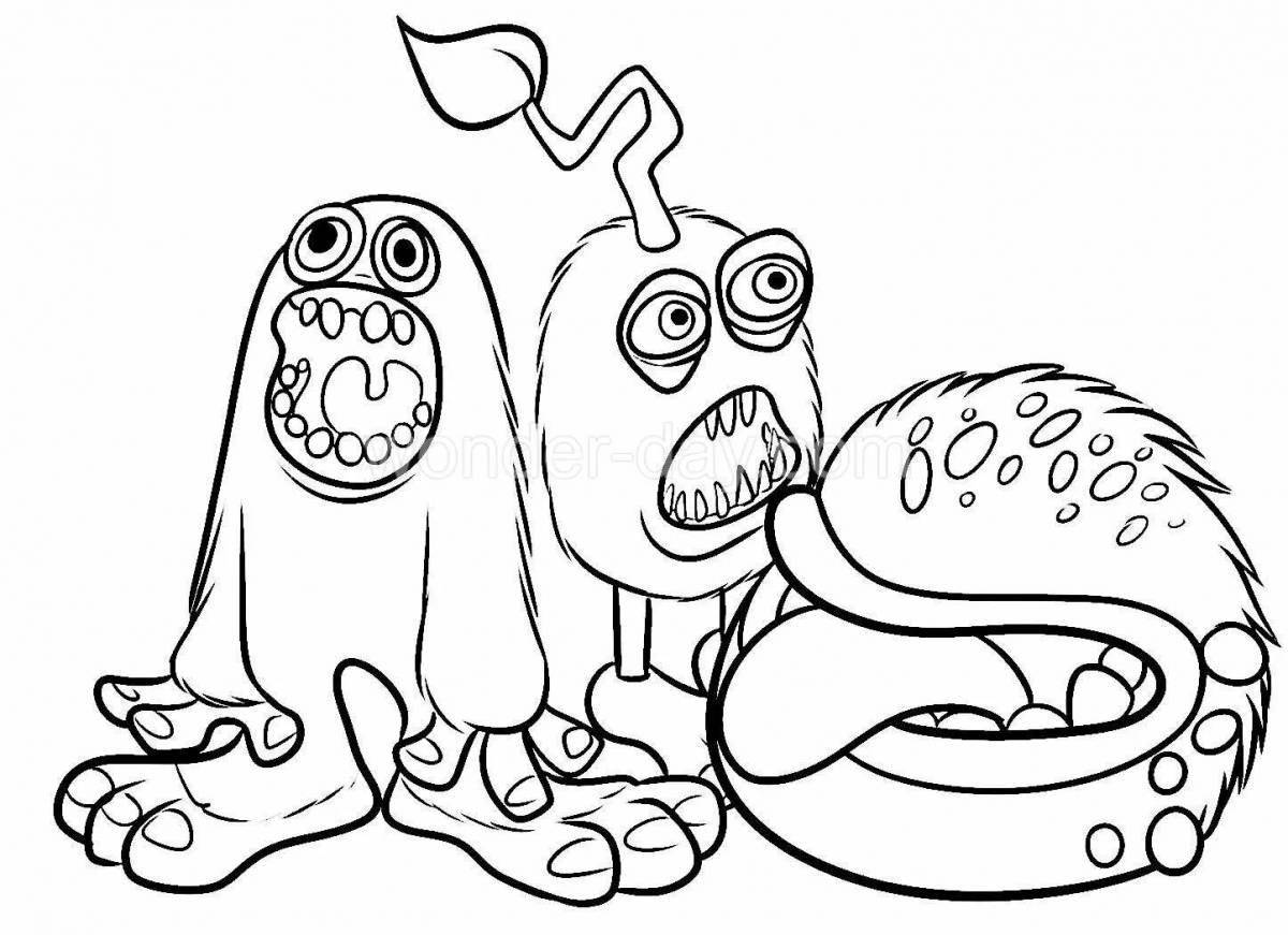 My cute singing monsters coloring pages