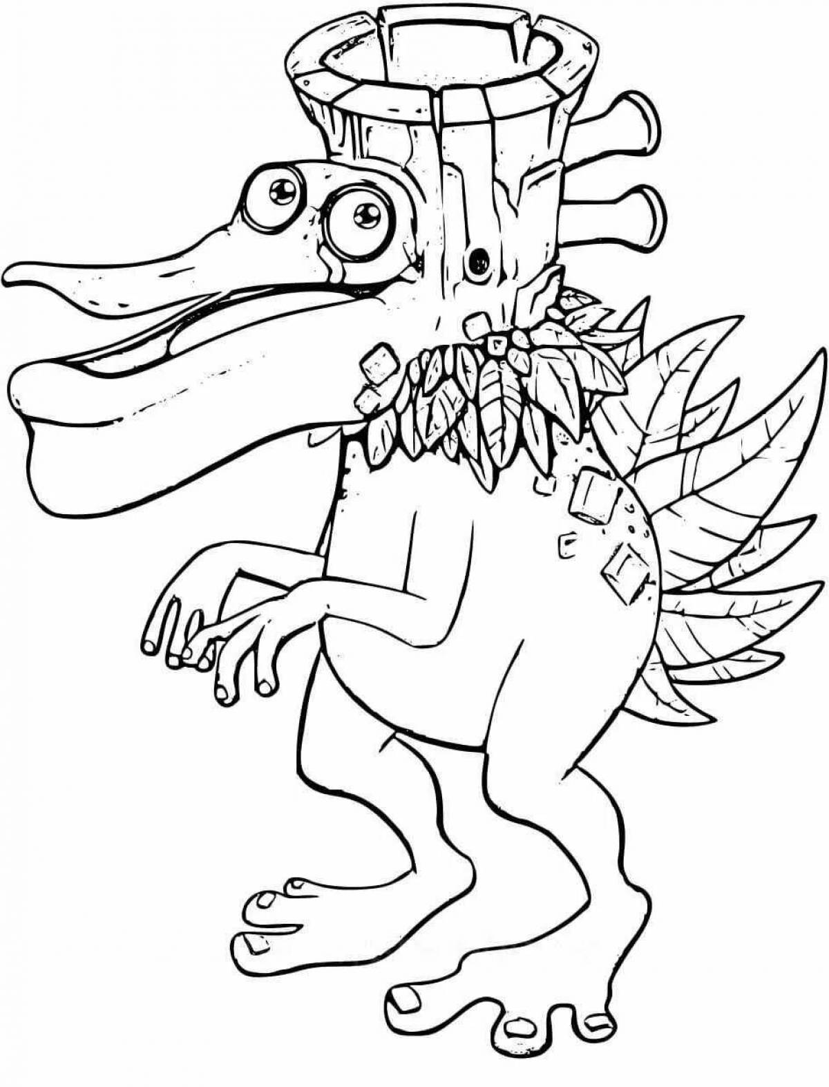 Radiant my singing monsters coloring page