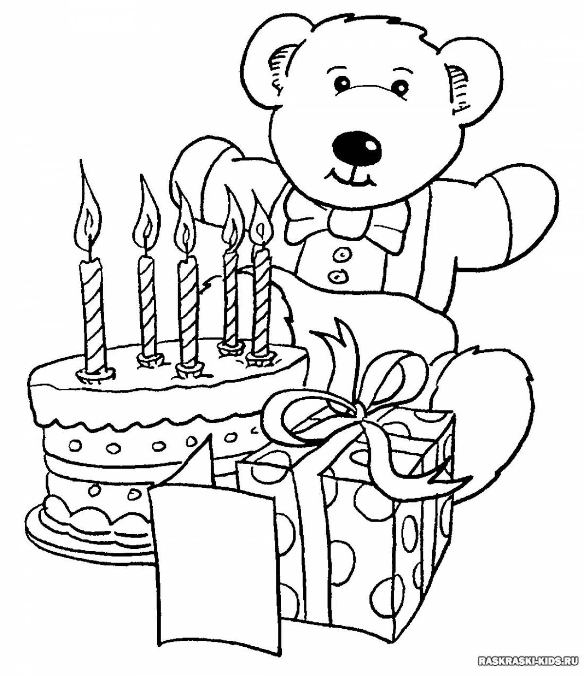 Awesome little sister's birthday coloring page
