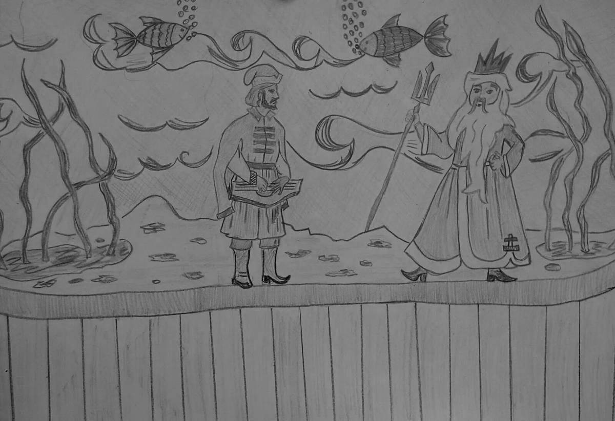 Glorious coloring sadko and the king of the sea