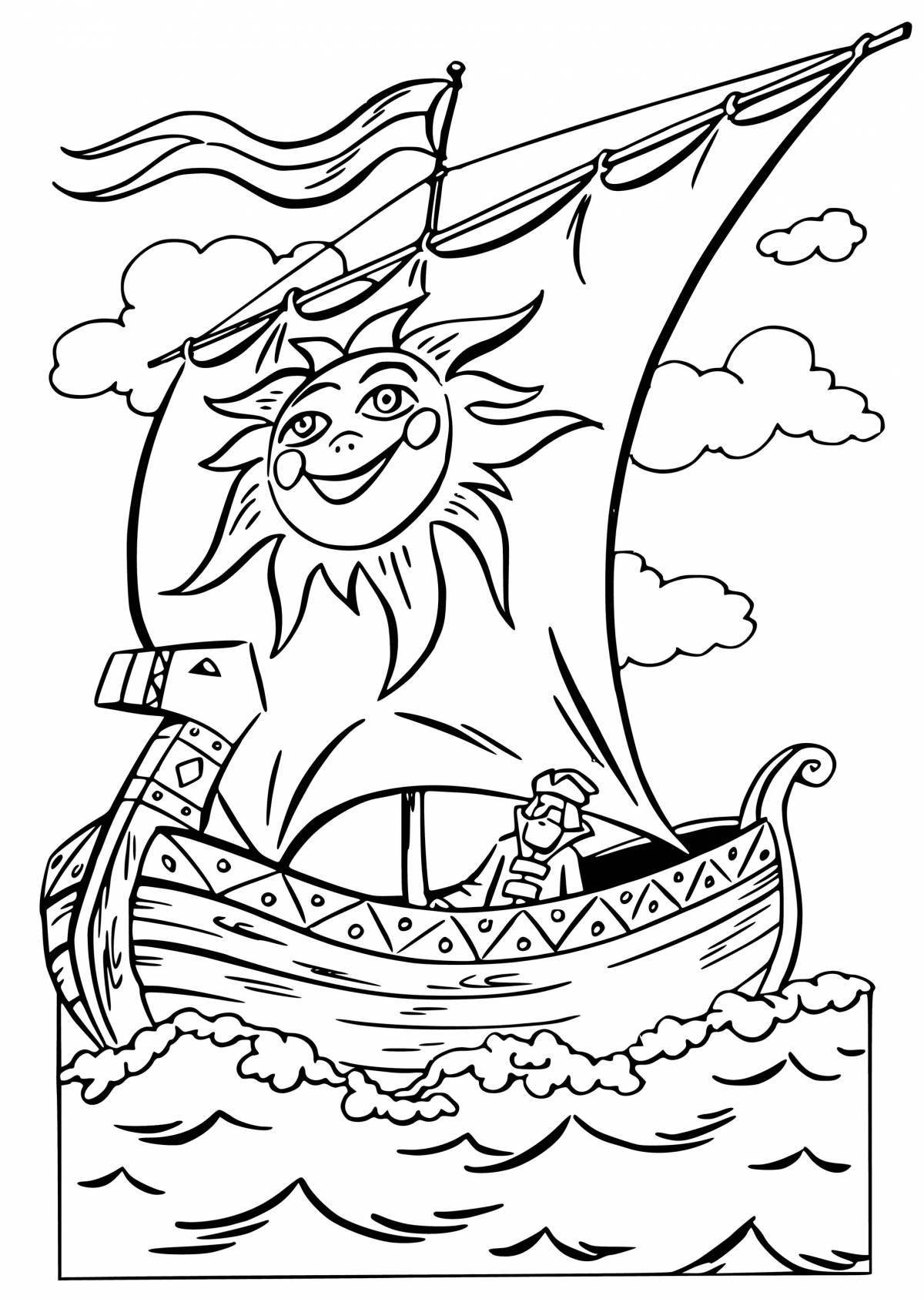Sadko's dazzling coloring book and the king of the sea