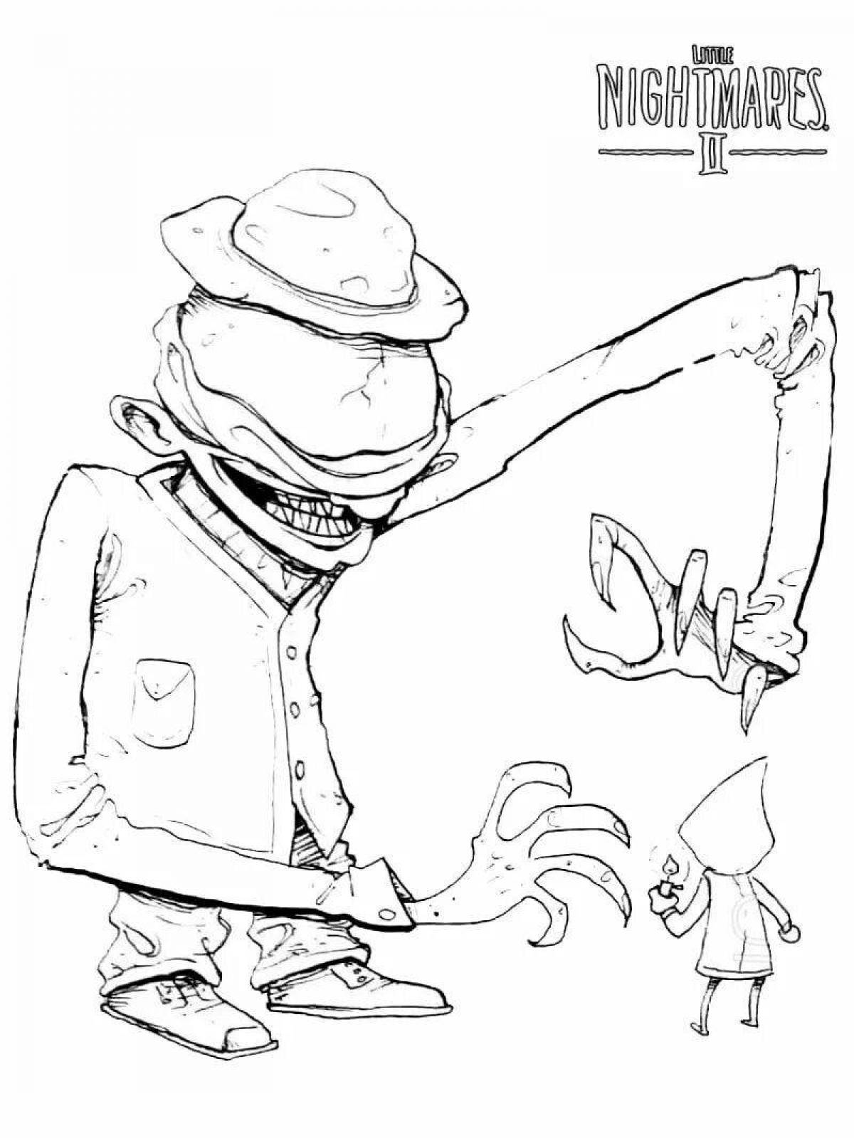 Sixth of little nightmares amazing coloring book