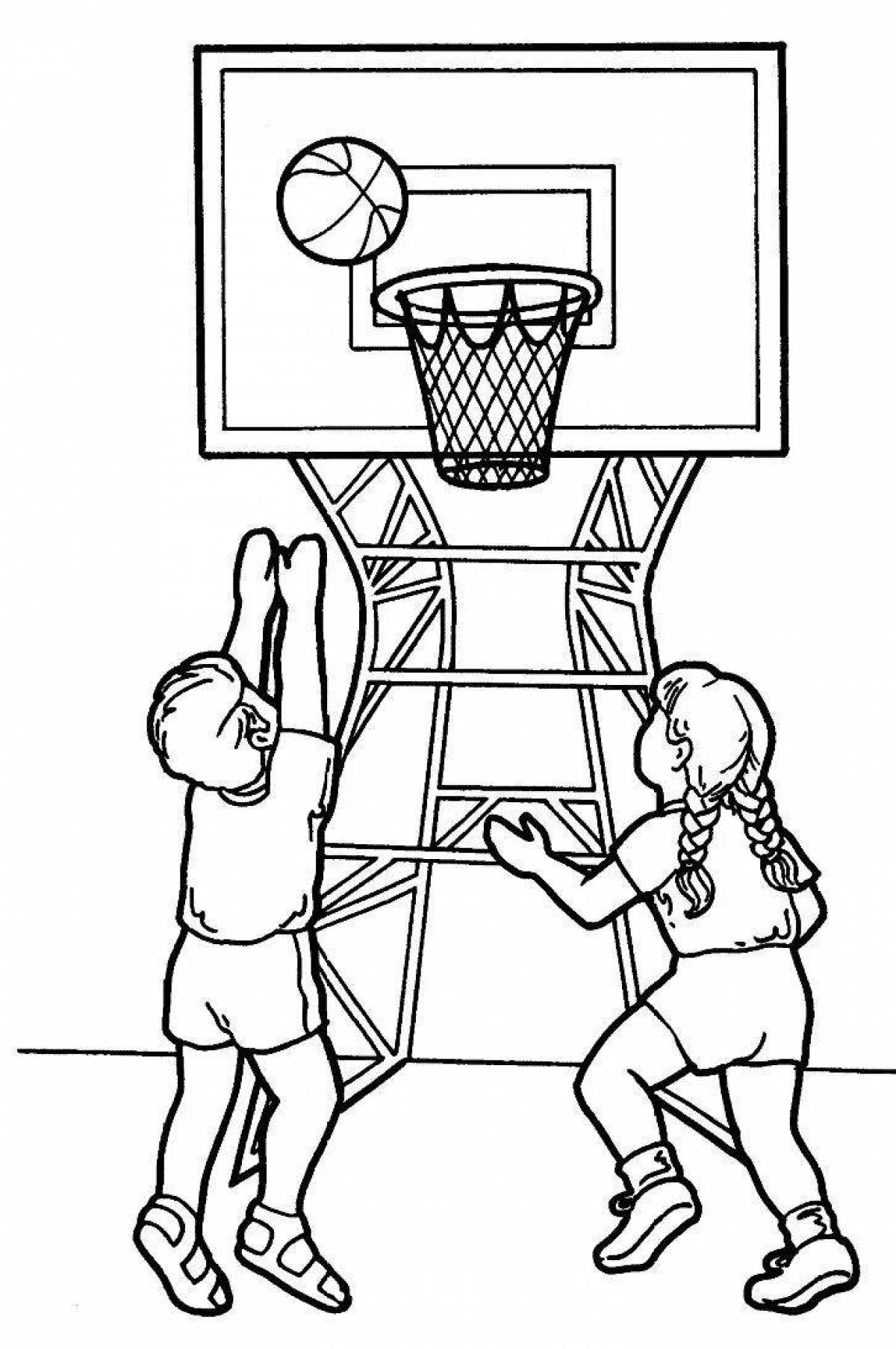 Рисунок рисовать играть. Баскетбол раскраска для детей. Спортивные игры раскраска. Раскраска игра в баскетбол. Раскраска спорт для детей.