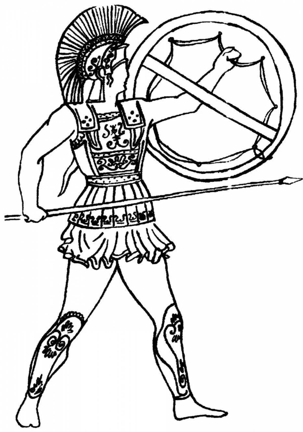 Раскраска олимпийские игры в древней греции