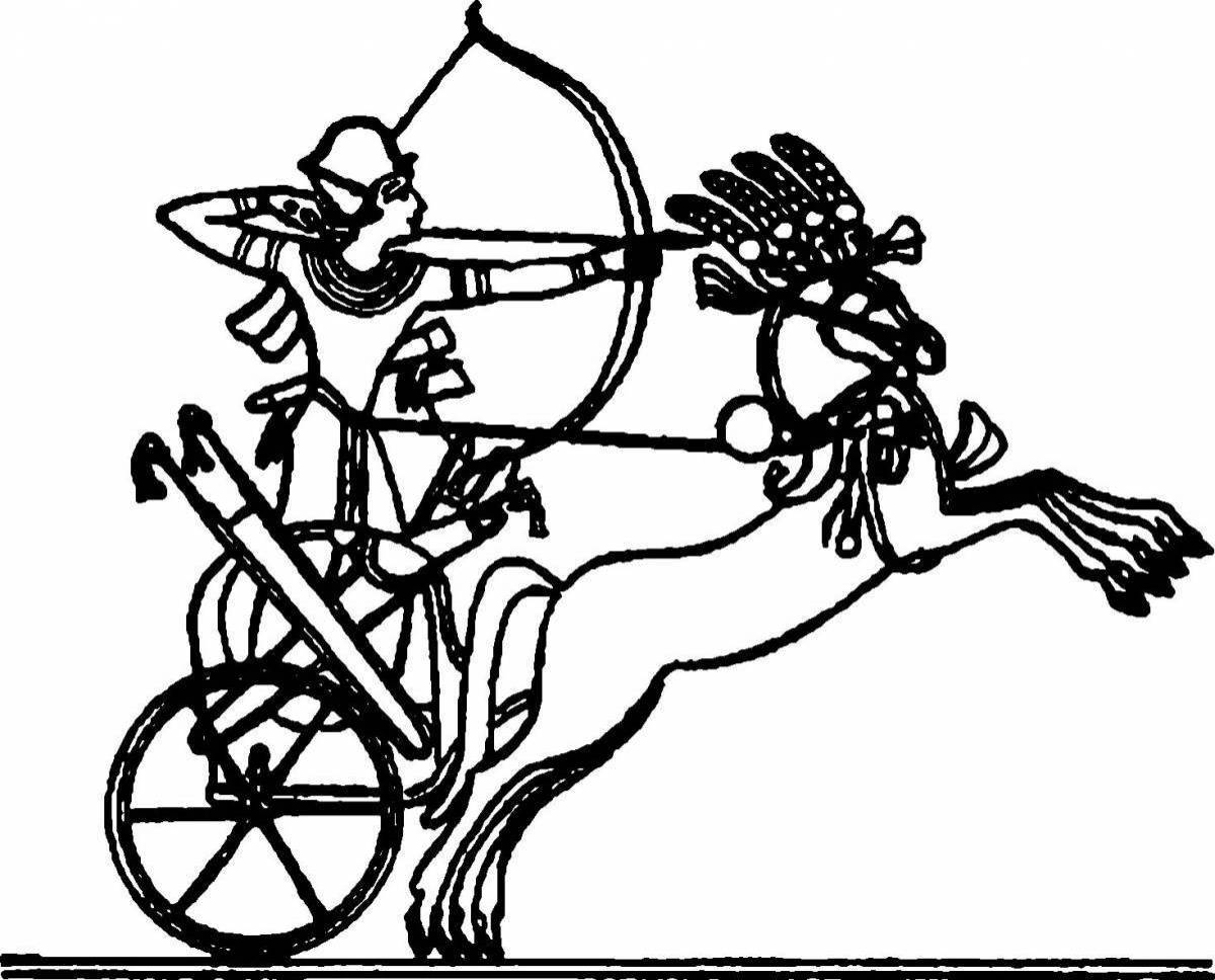 боевая колесница в египте