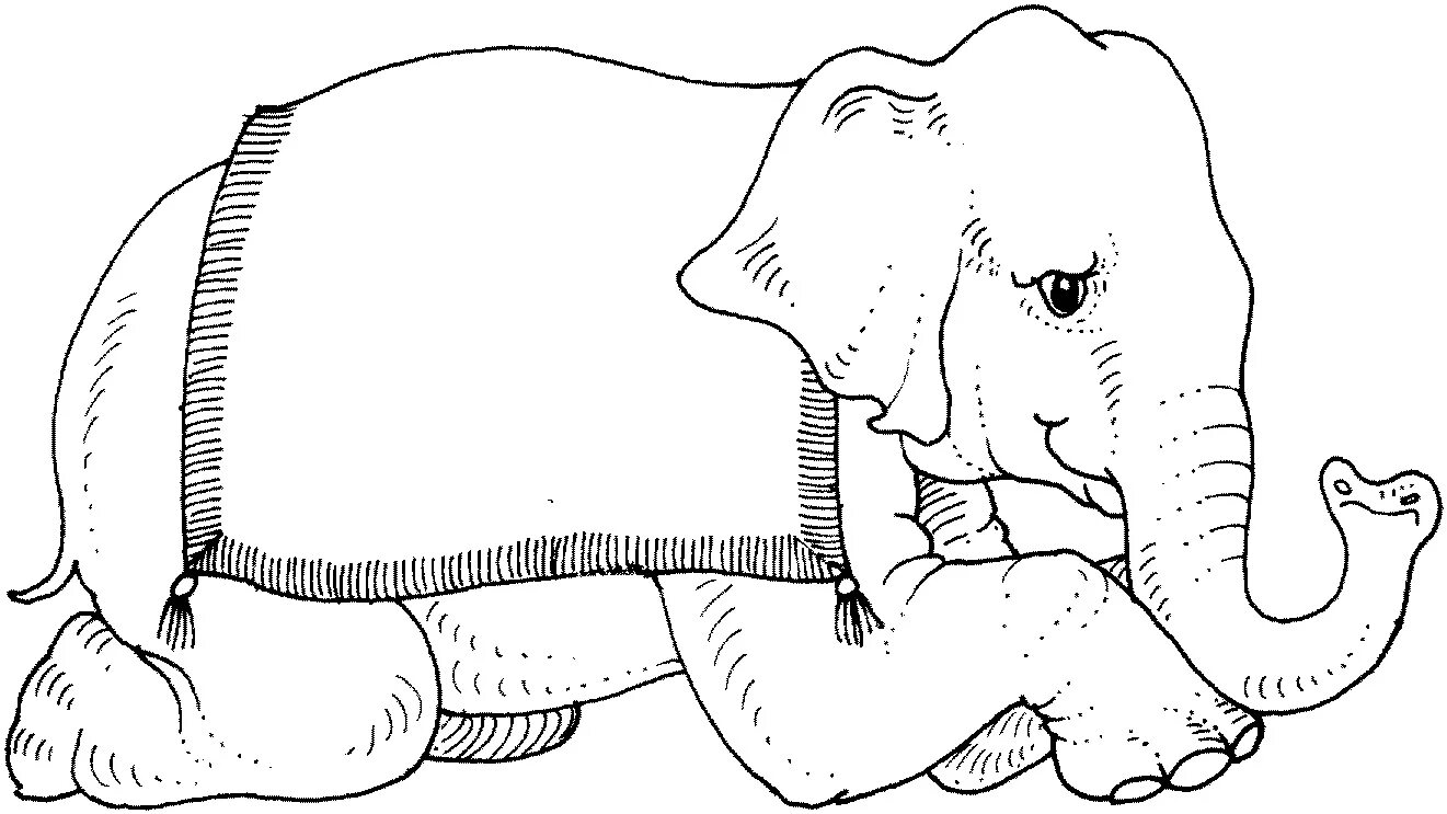 Coloring book beckoning elephant kuprin