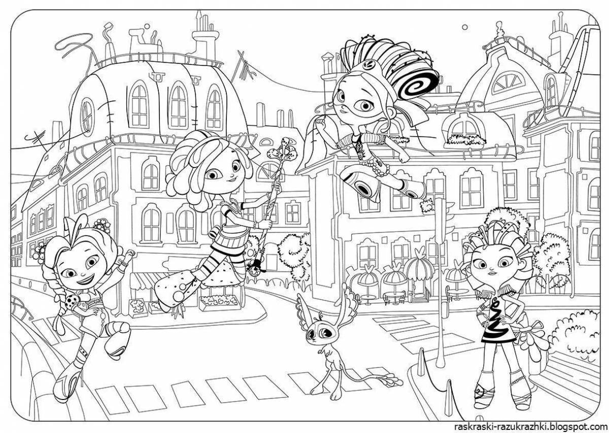 Inviting coloring pages Fairy Patrol, new series