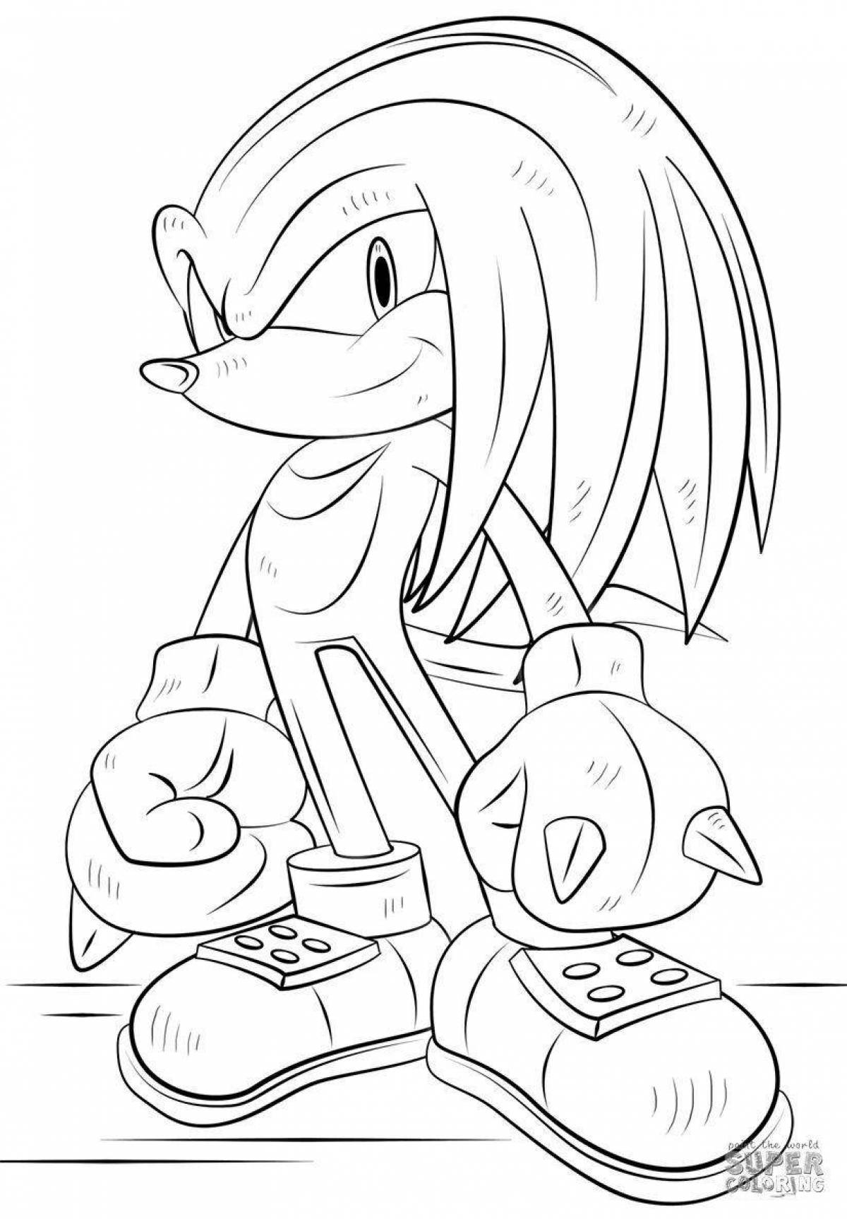 Great coloring sonic tails and knuckles