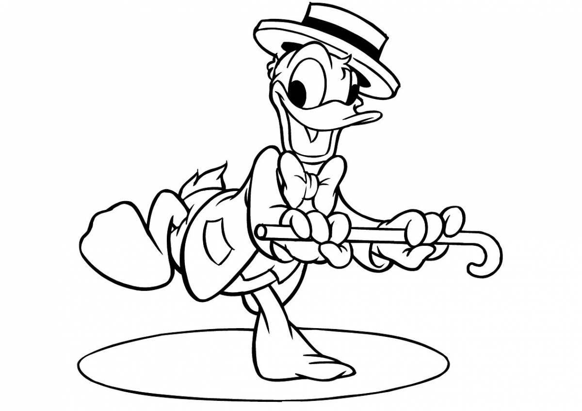 Gorgeous scrooge mcduck with money coloring book