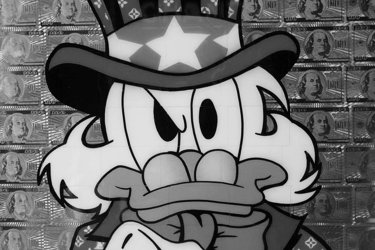 Gorgeous scrooge mcduck coloring pages with money