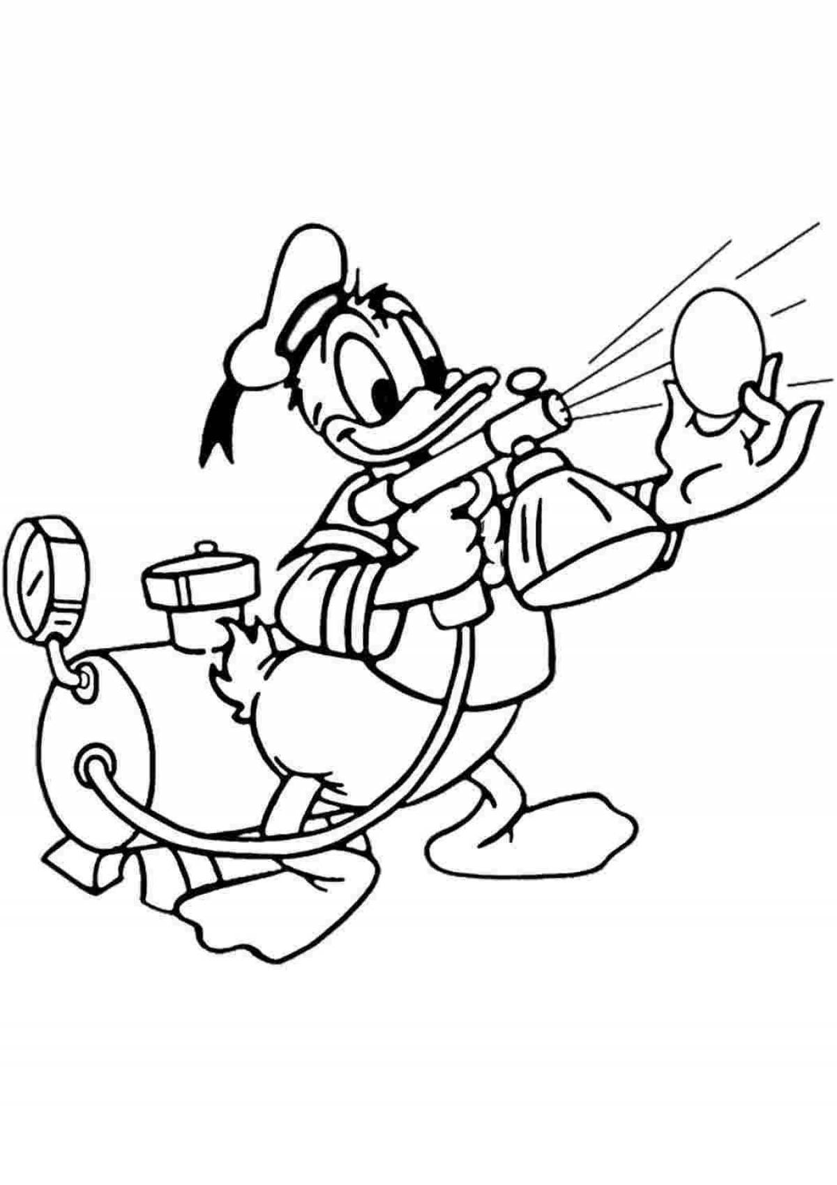 Luxury scrooge mcduck coloring pages with money