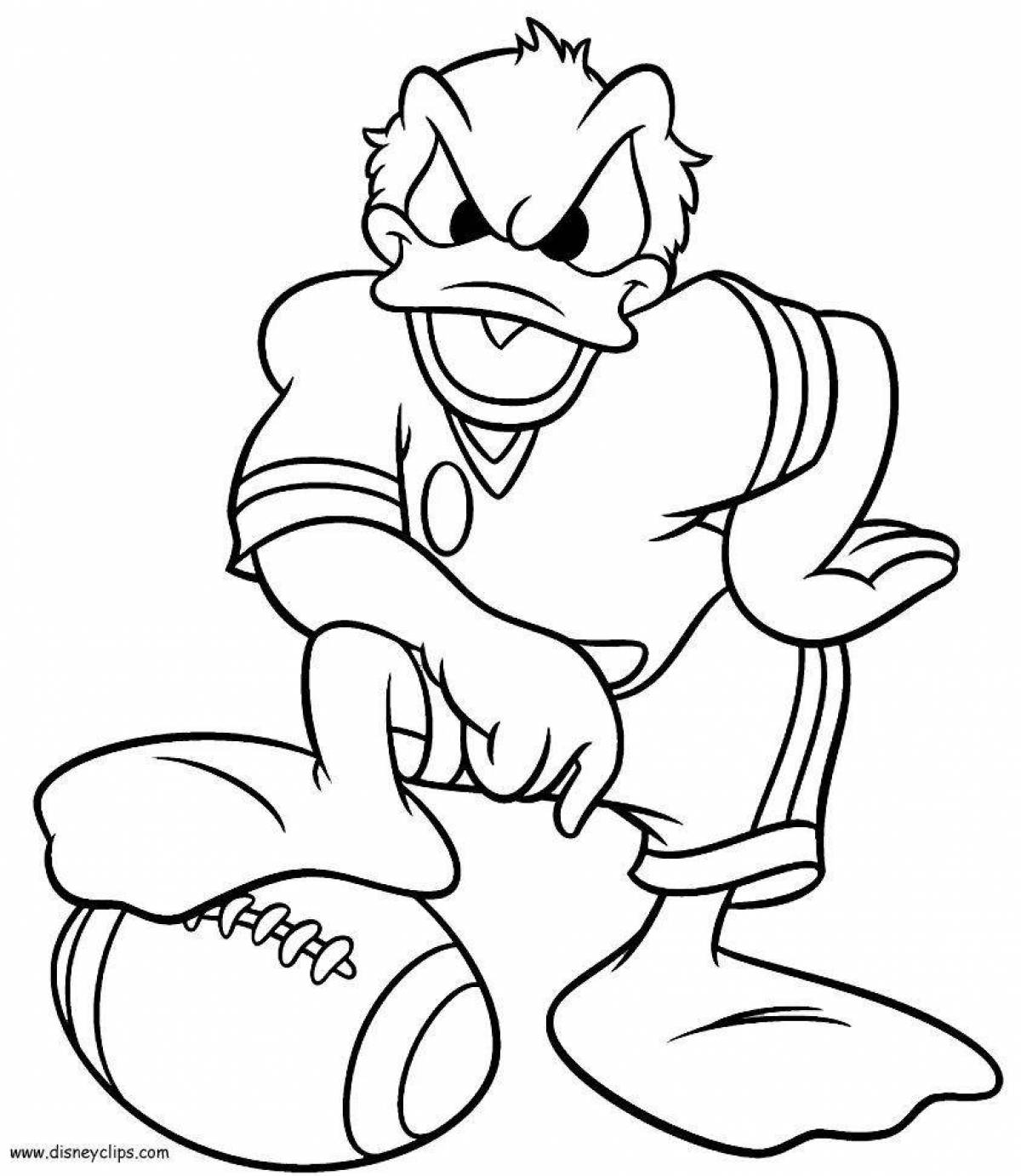 Photo The famous Scrooge McDuck with money coloring