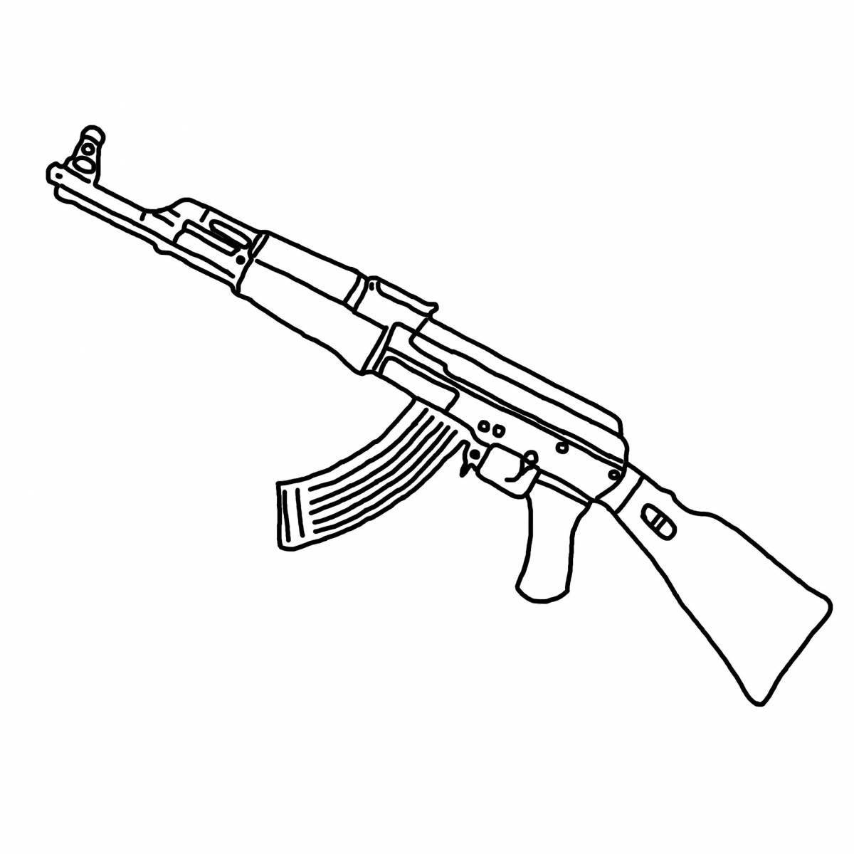 Exquisite kalash from standoff 2 coloring page