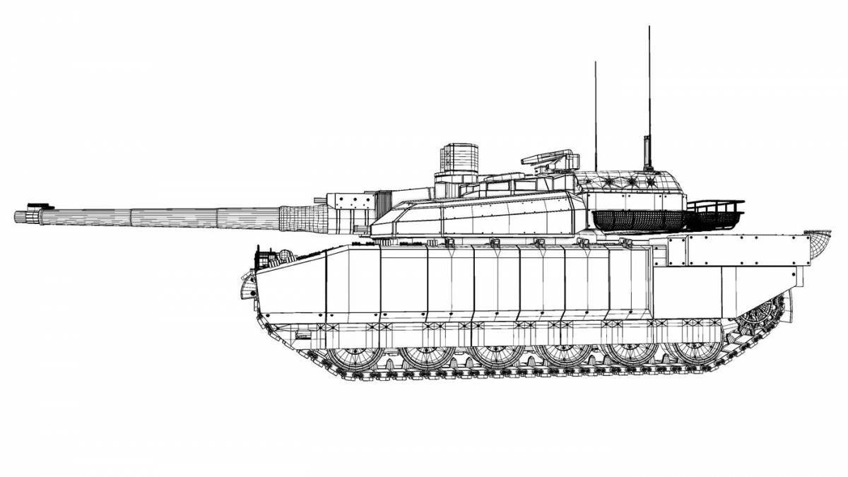 Coloring glorious tank t 14 armata