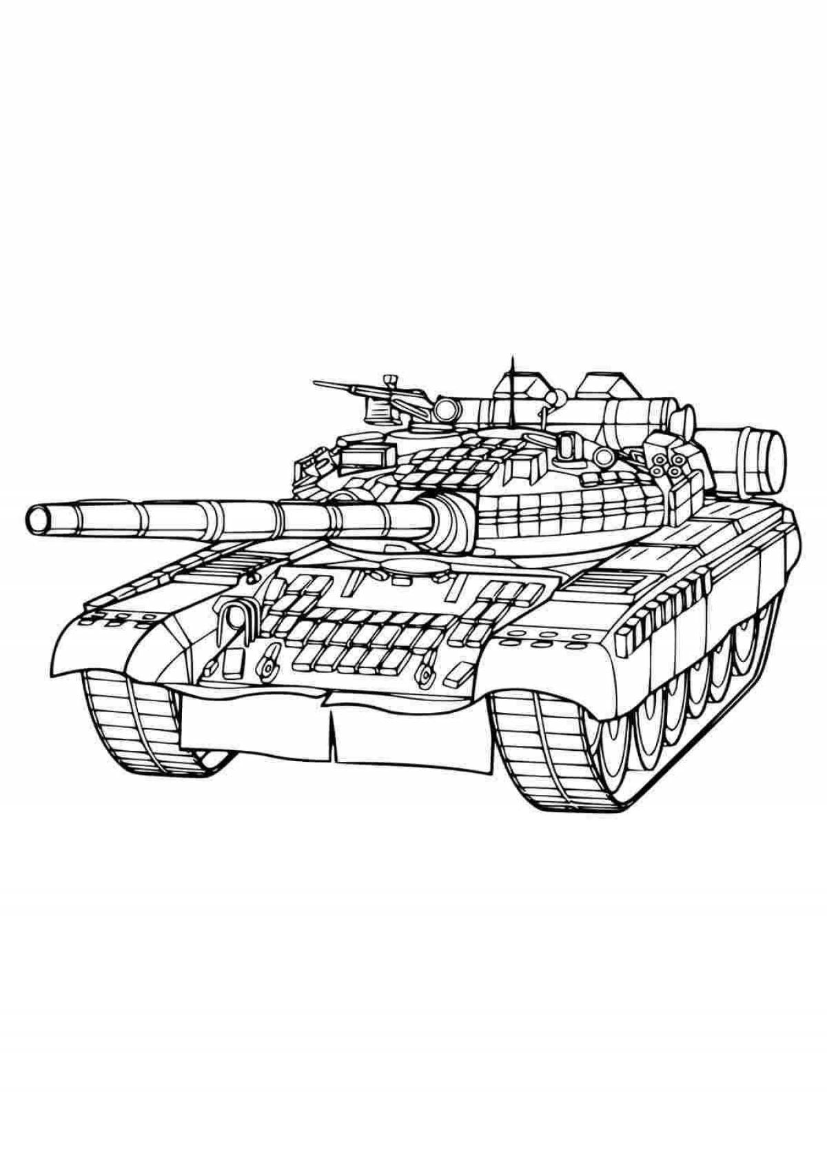 Coloring page amazing tank t 14 armata