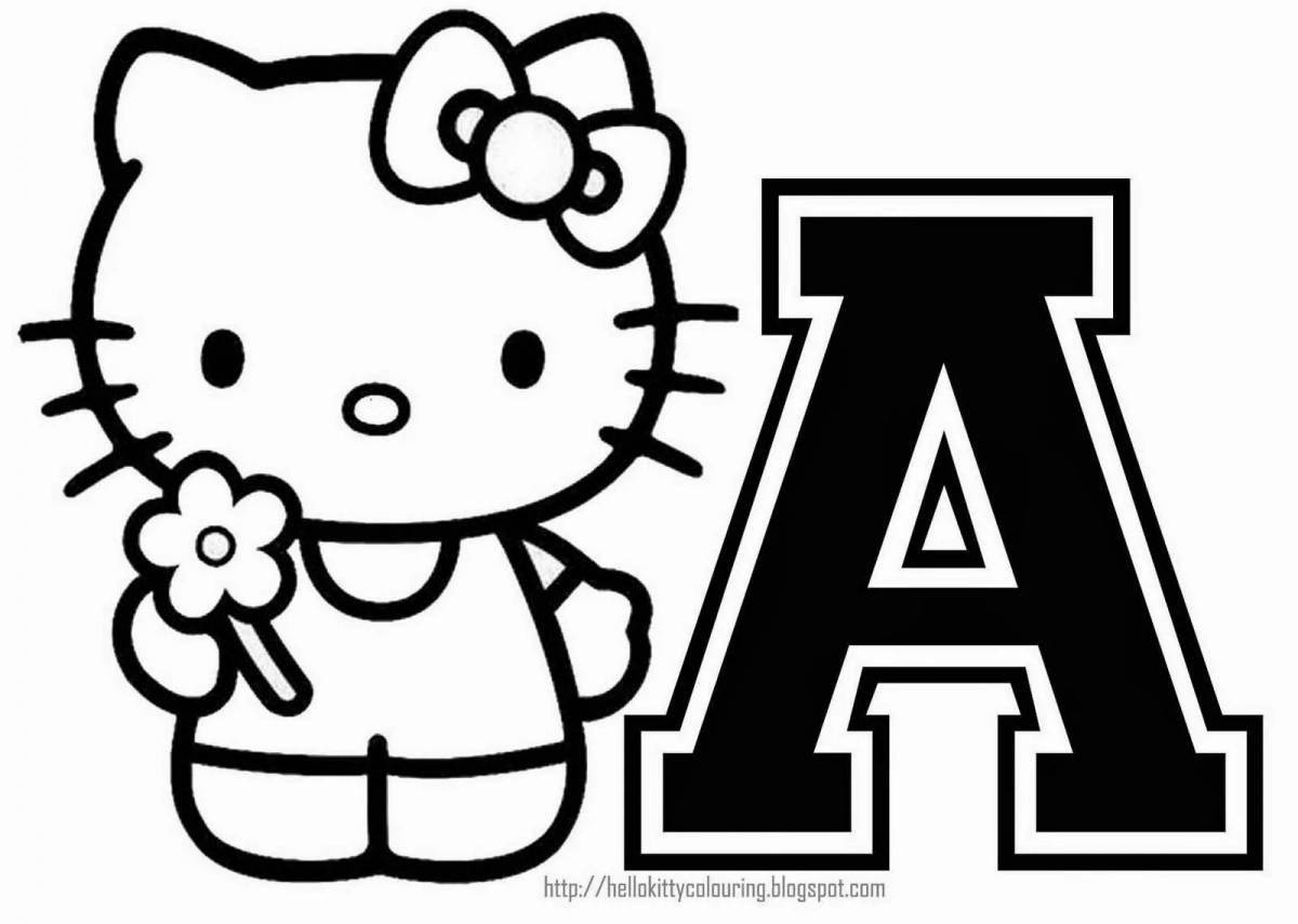 Hello kitty fun coloring book