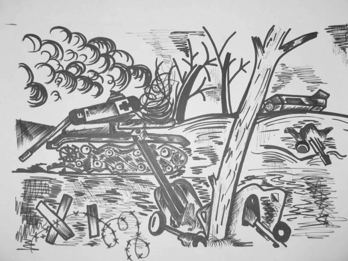 War coloring pages