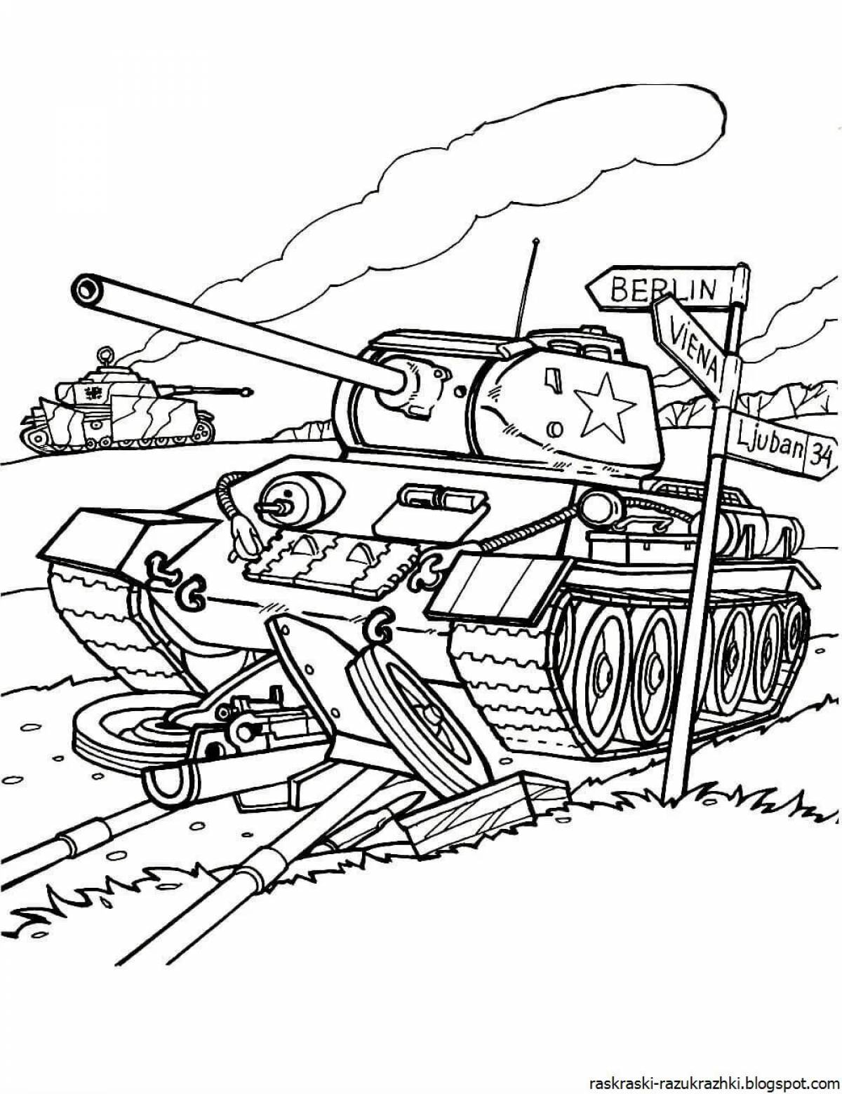 Unimaginable coloring drawings of war