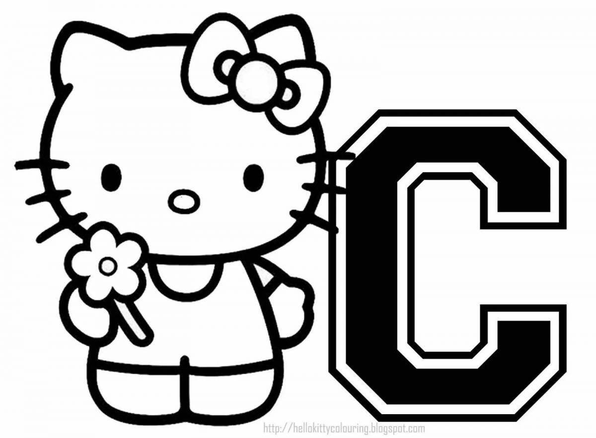 Озорная hello kitty с пистолетом