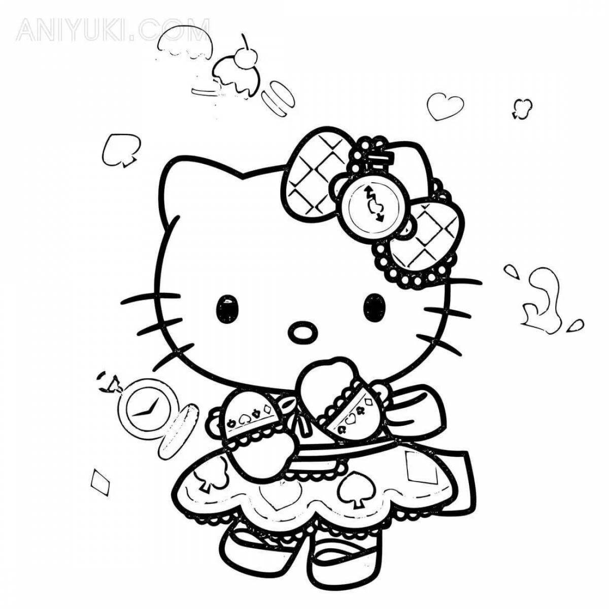 Funny hello kitty with a gun