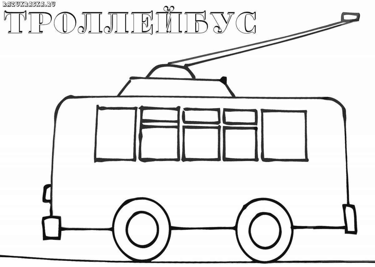 Coloring page excellent ground transportation