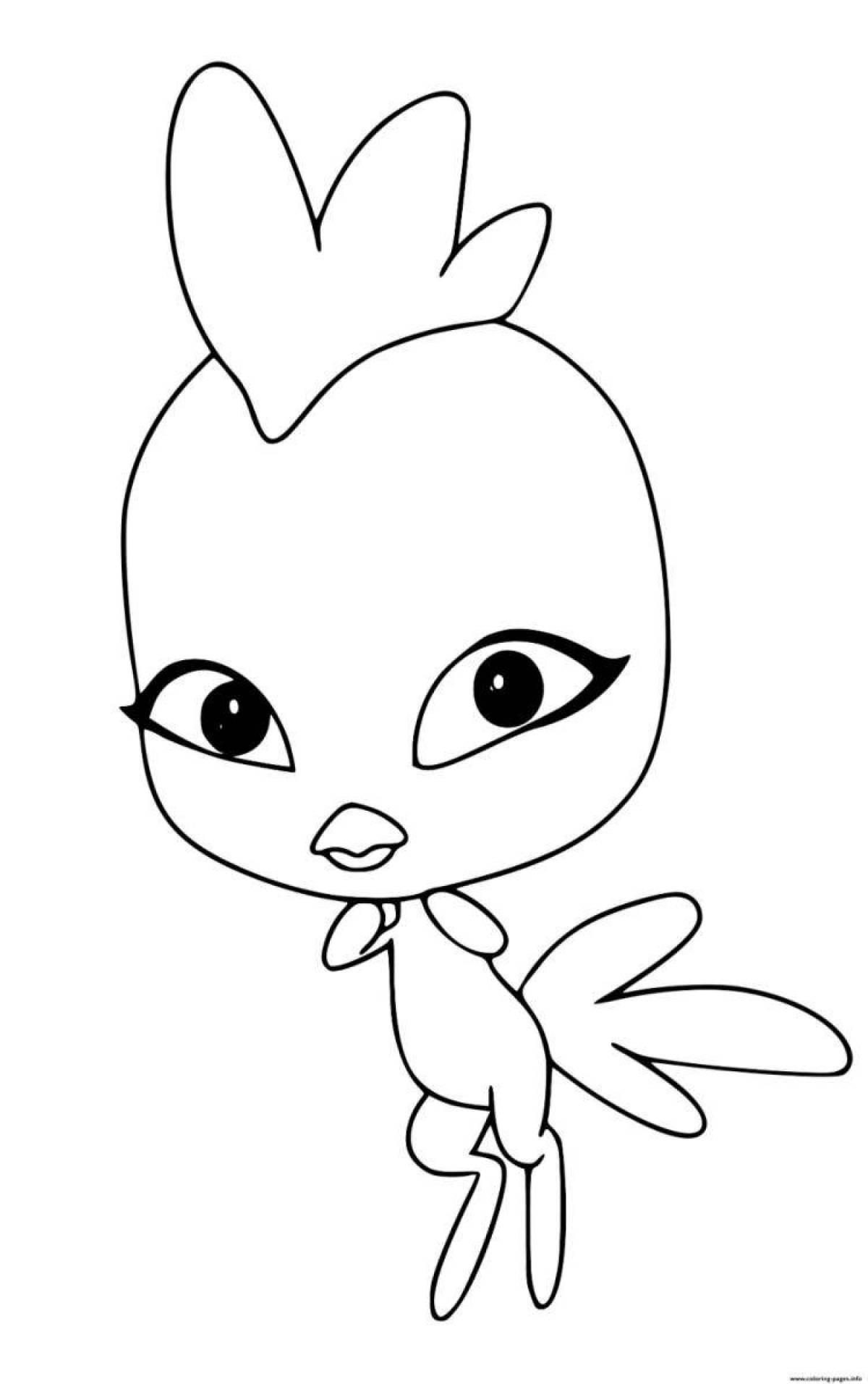 Photo Bold tiki from ladybug coloring book