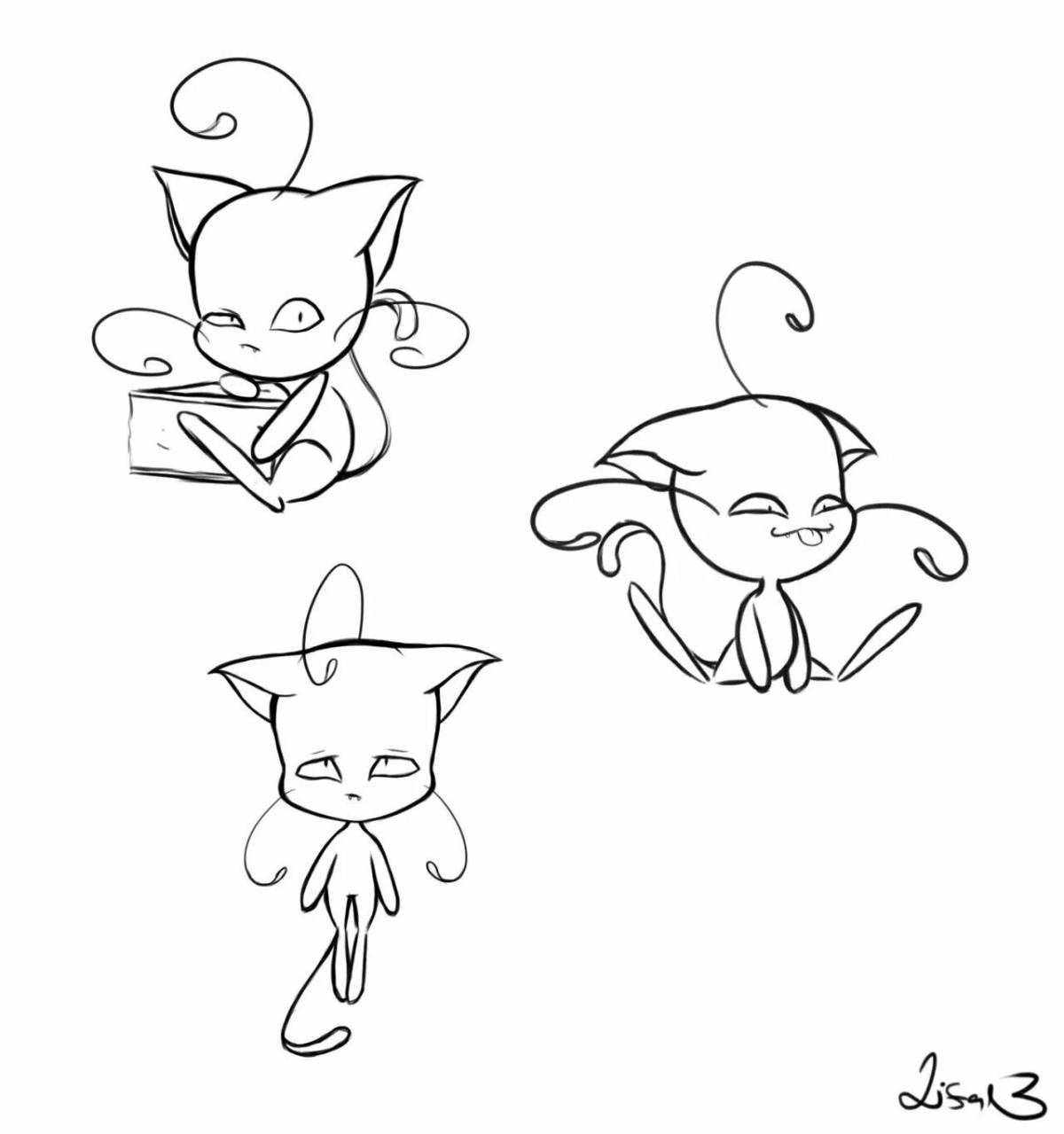 Photo Dramatic tiki from ladybug coloring book