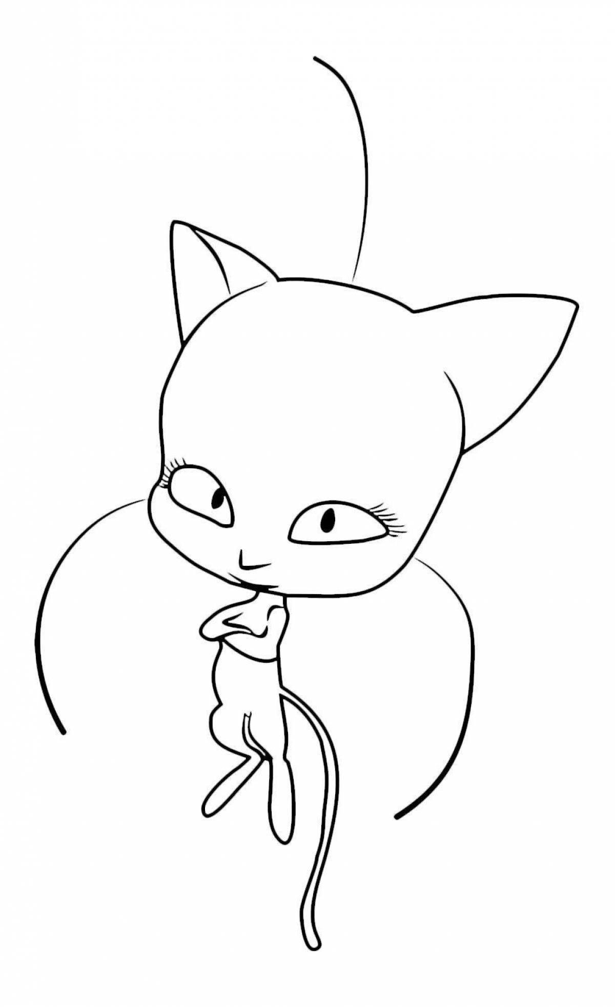 Photo Luminous tiki from ladybug coloring book