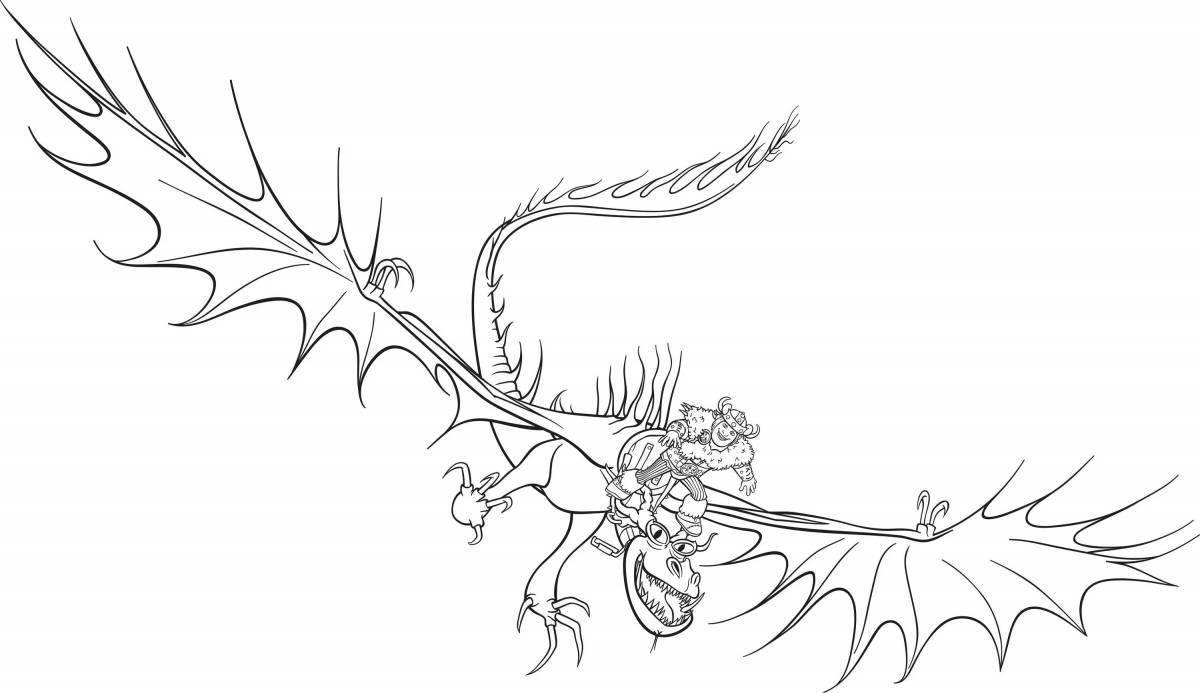 Serene boiler coloring page how to train your dragon