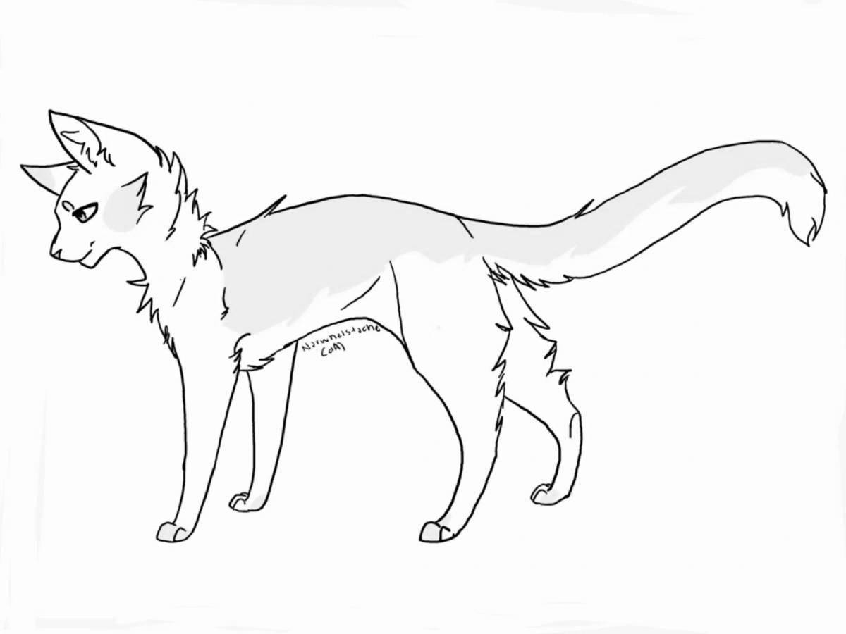 Great blue star cats warriors coloring pages