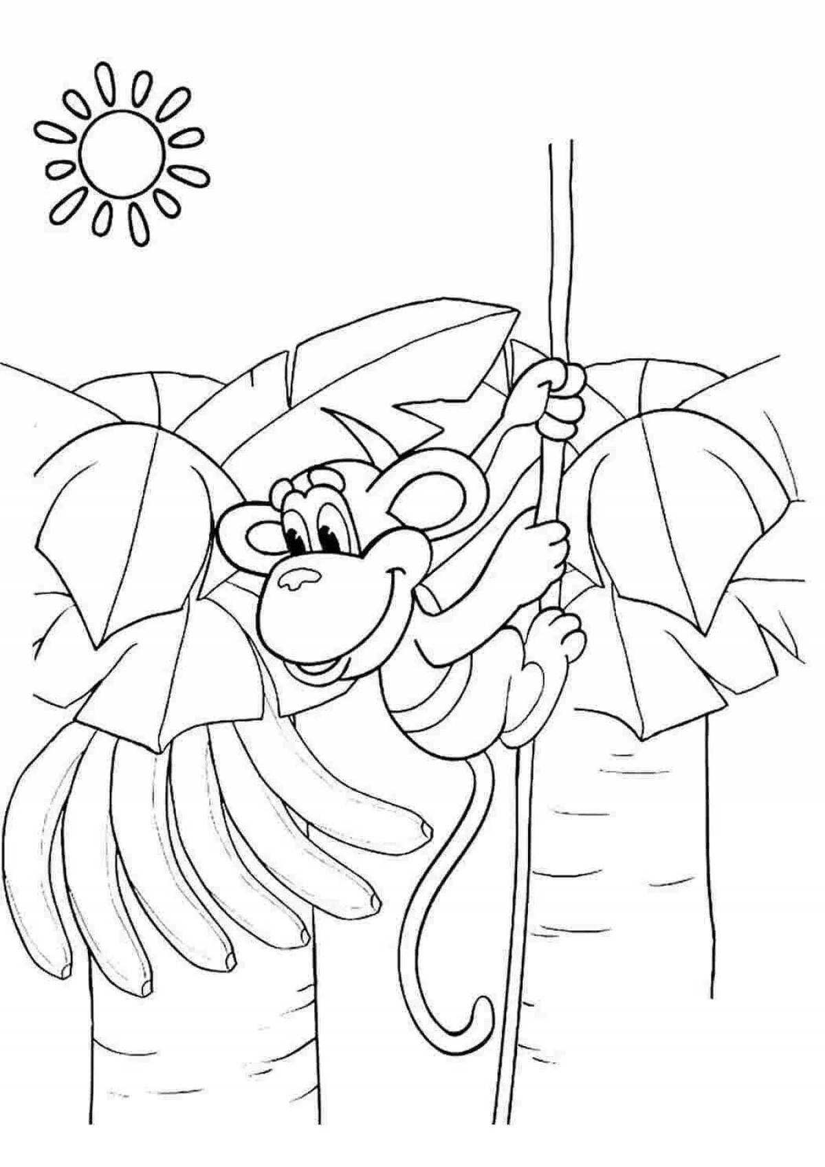 Attractive coloring baby cartoon raccoon