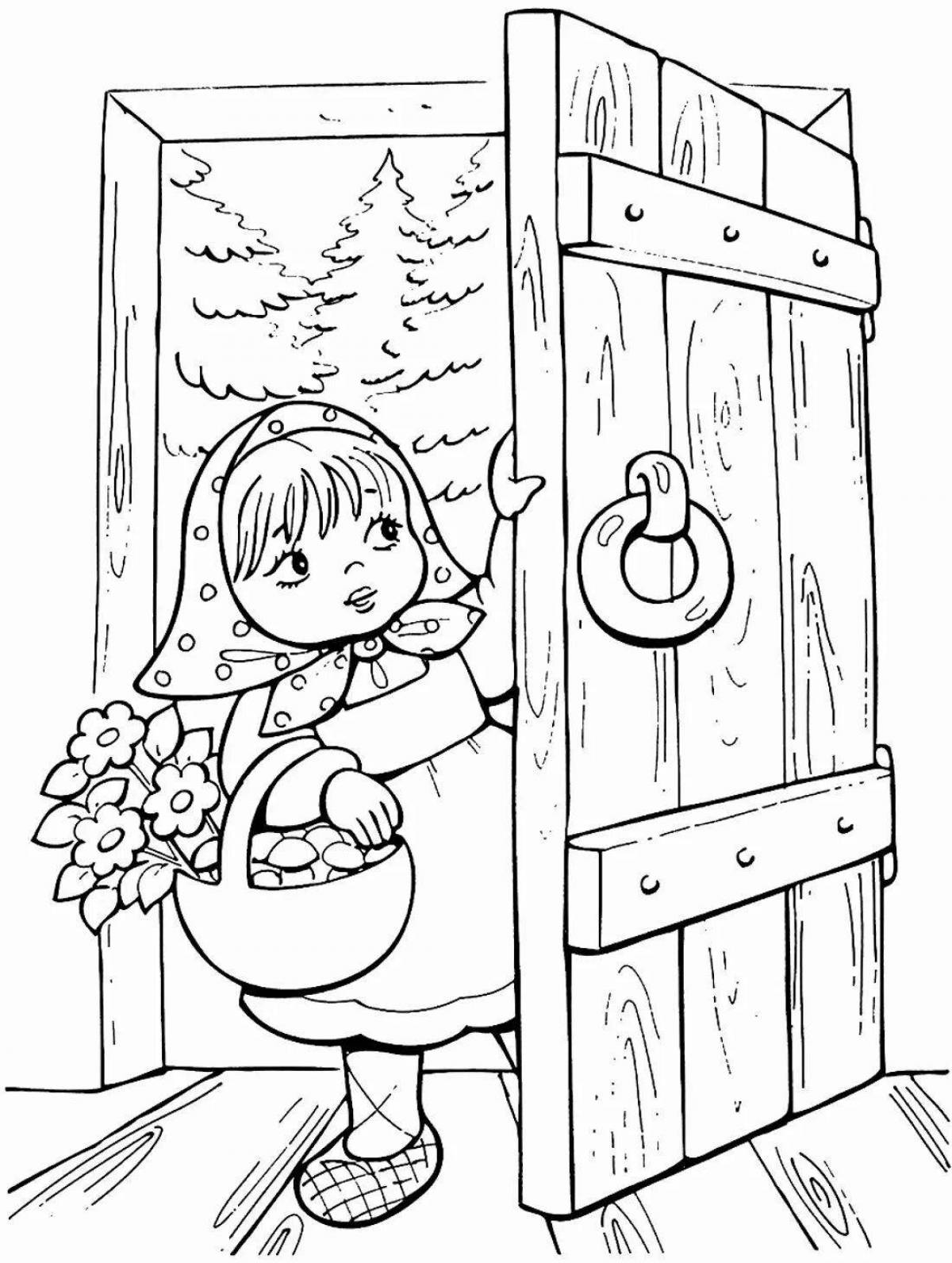 Great three bears and masha coloring book