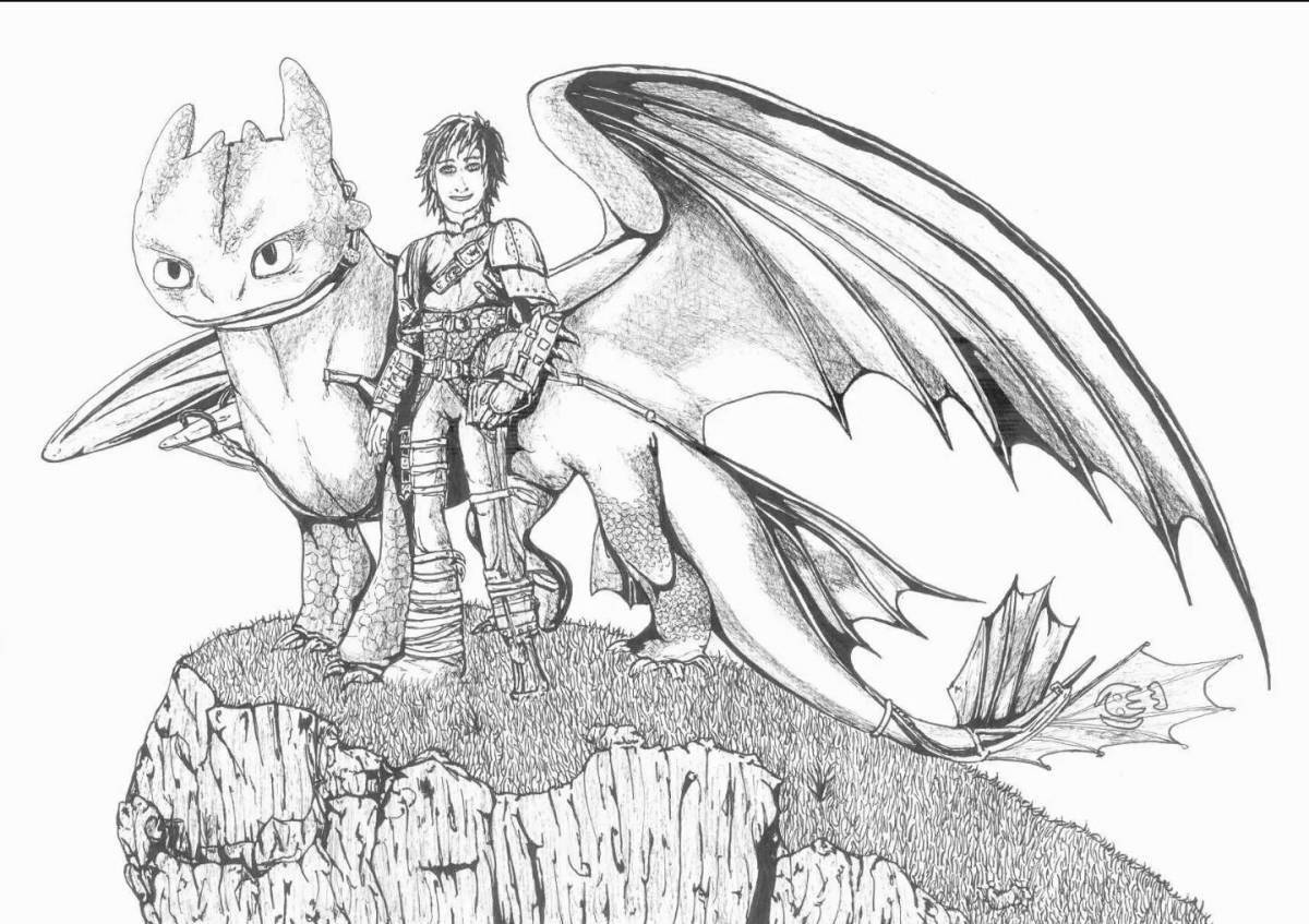 Radiant day fury coloring page