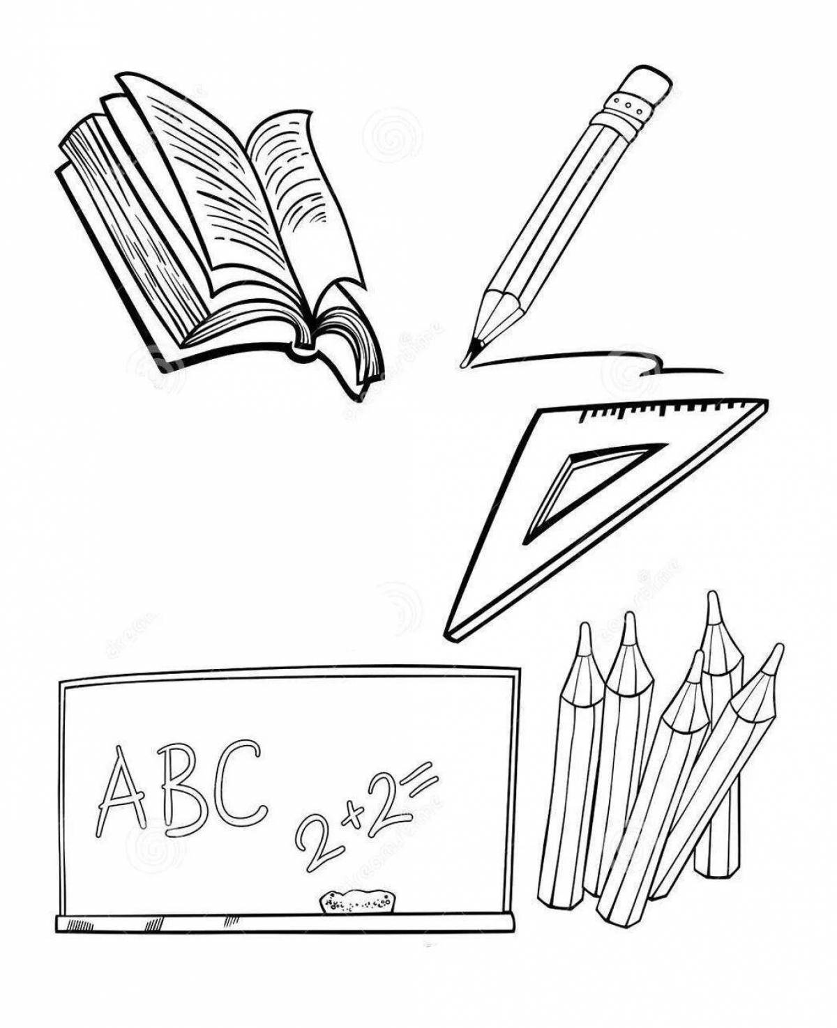 Coloring page playful 1st grade September 1st