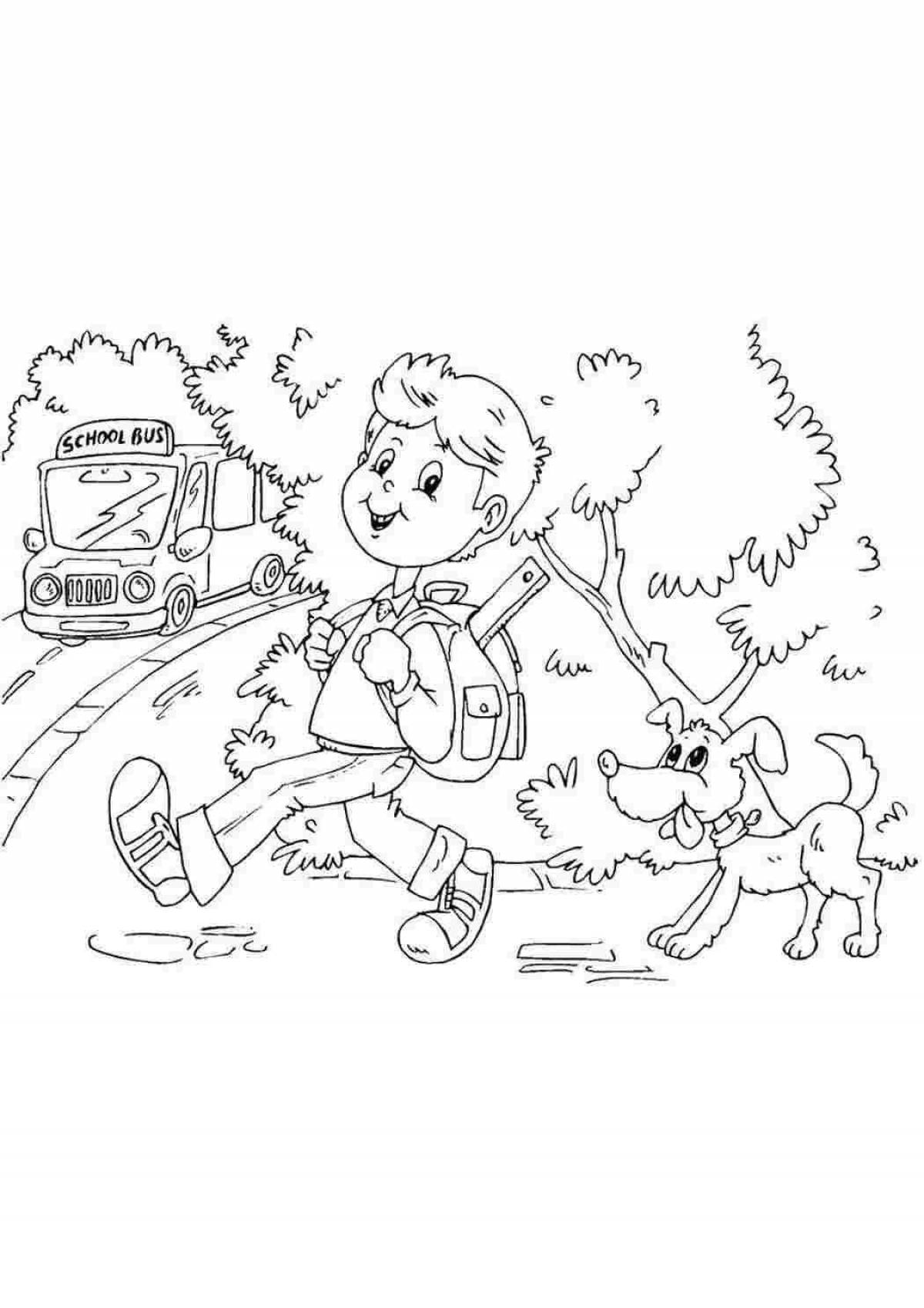 Color-splashed Grade 1 September 1 coloring