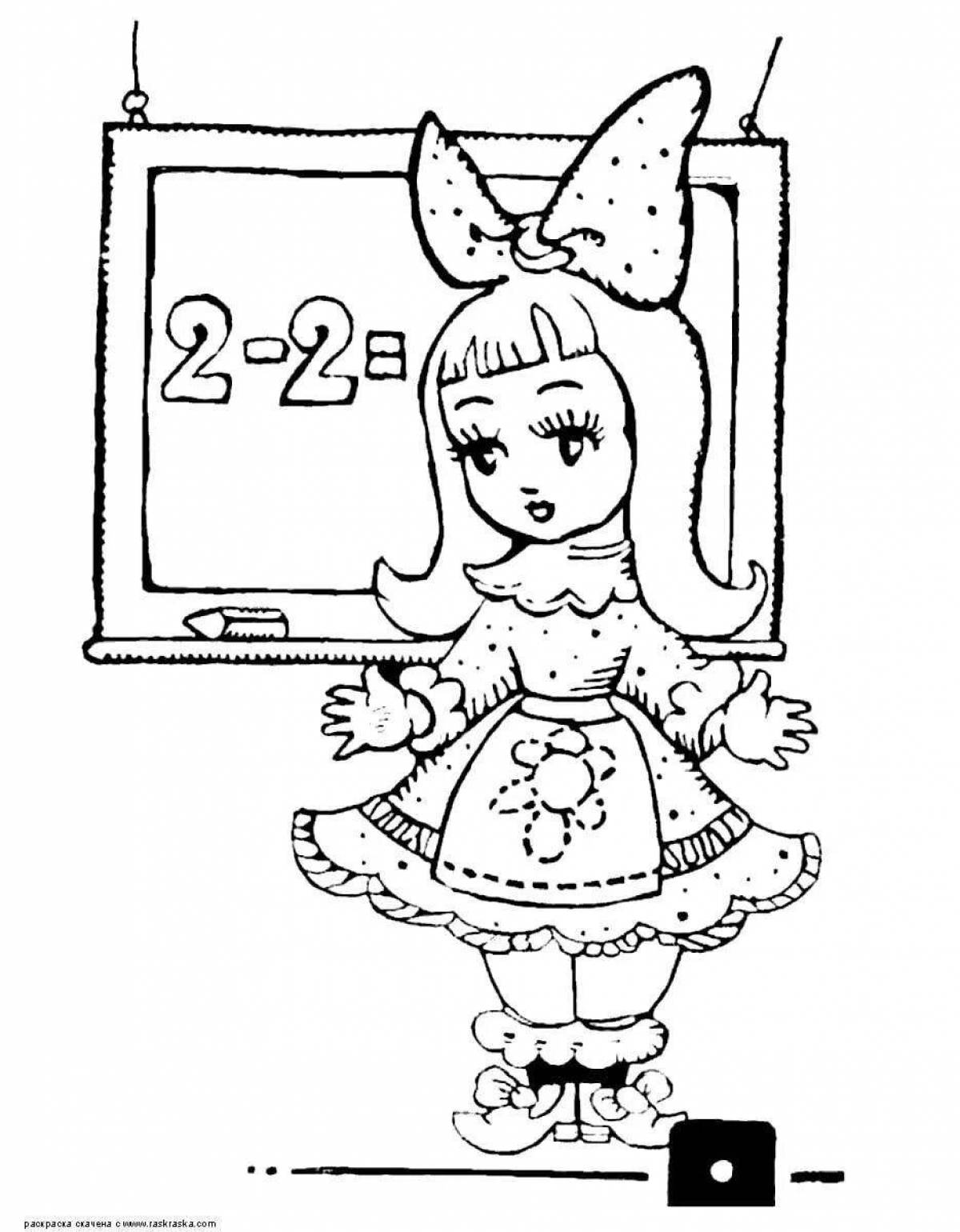 Color 1st grade september 1 coloring page