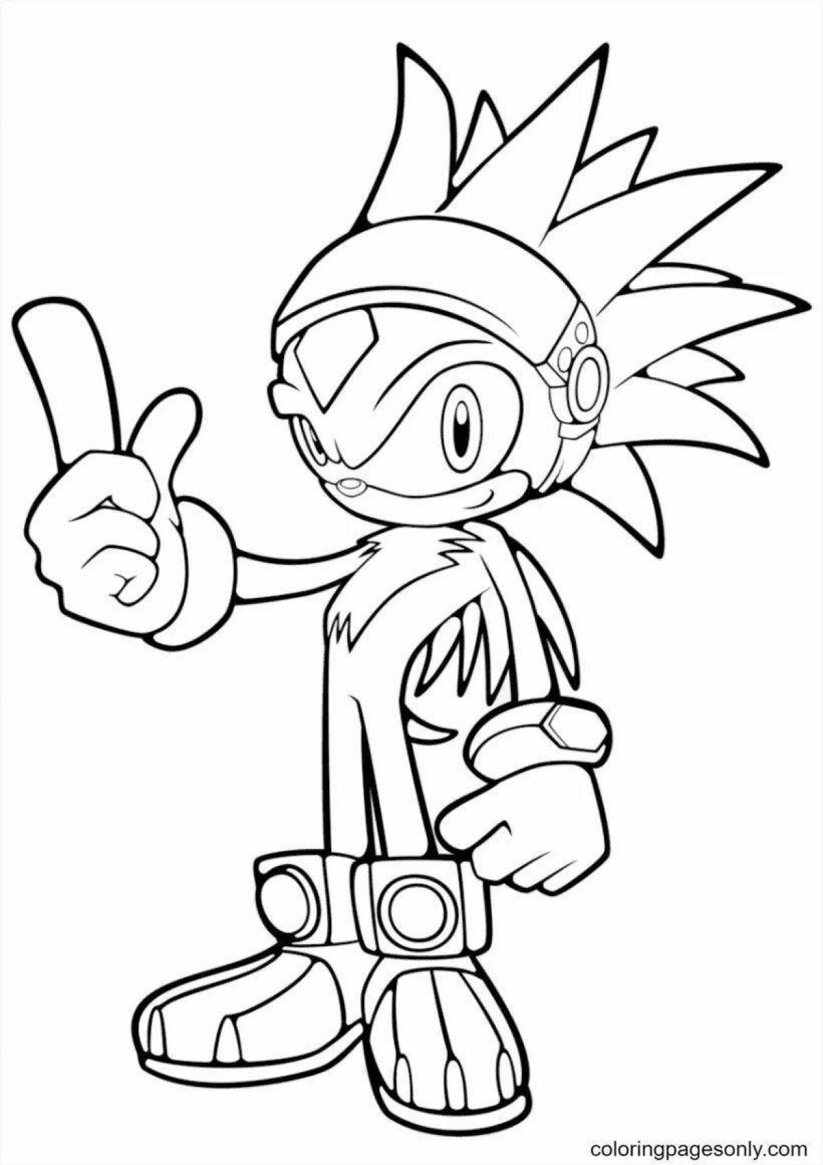 Fun coloring book sonic silver and shadow