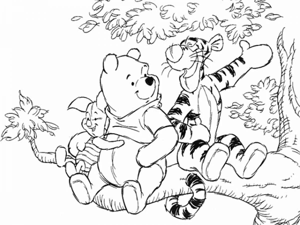 Winnie the Pooh and friends fun coloring book