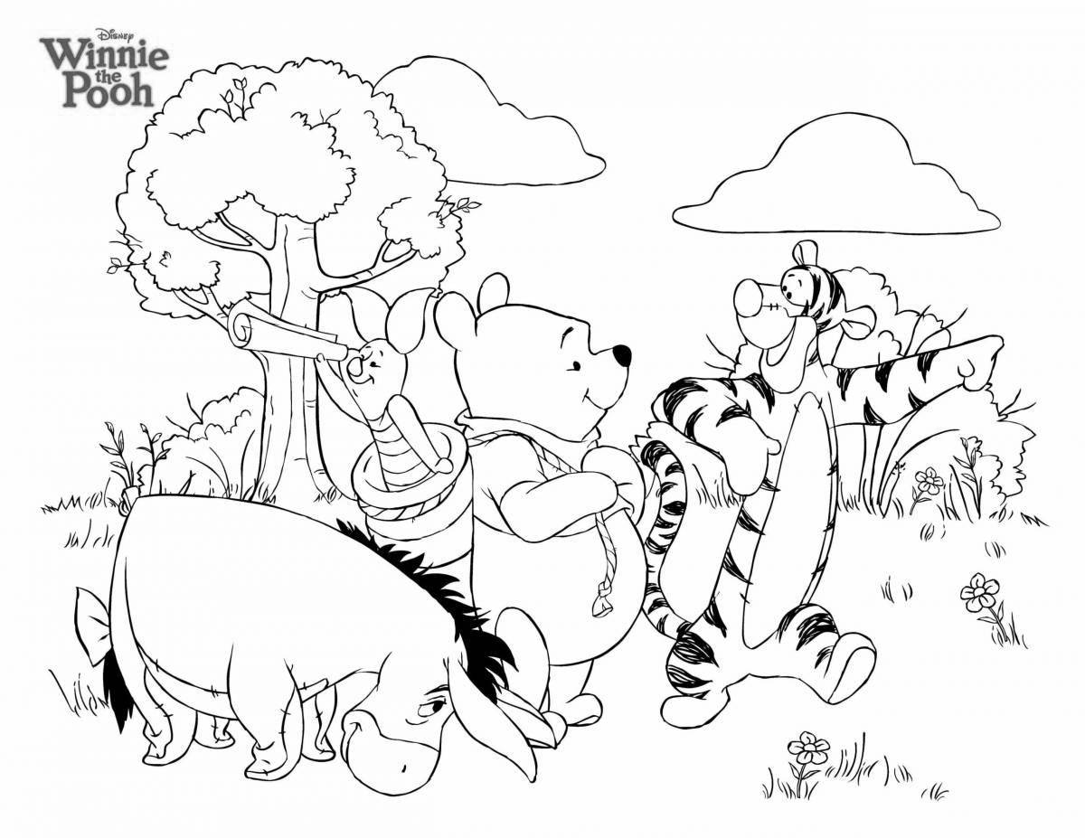 Winnie the Pooh and his friends exciting coloring book
