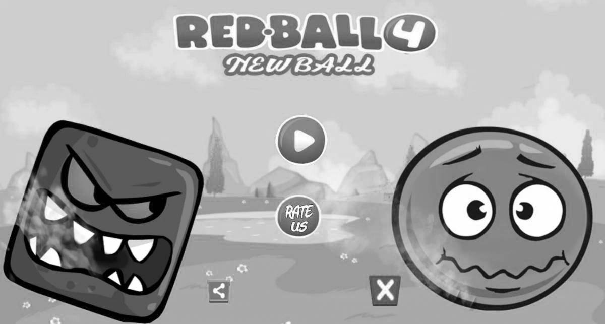 Playful red ball game