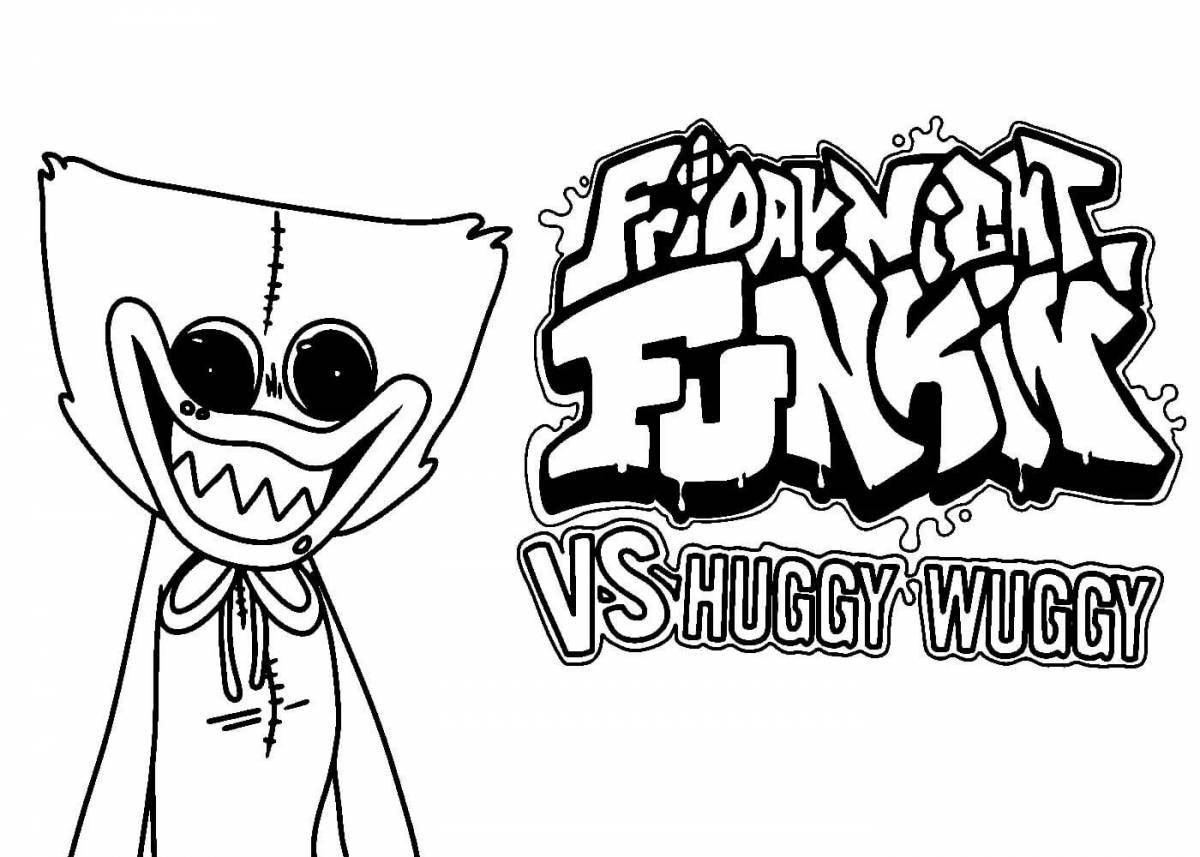 Photo Colouring delicious huggy waggi and kisi misi