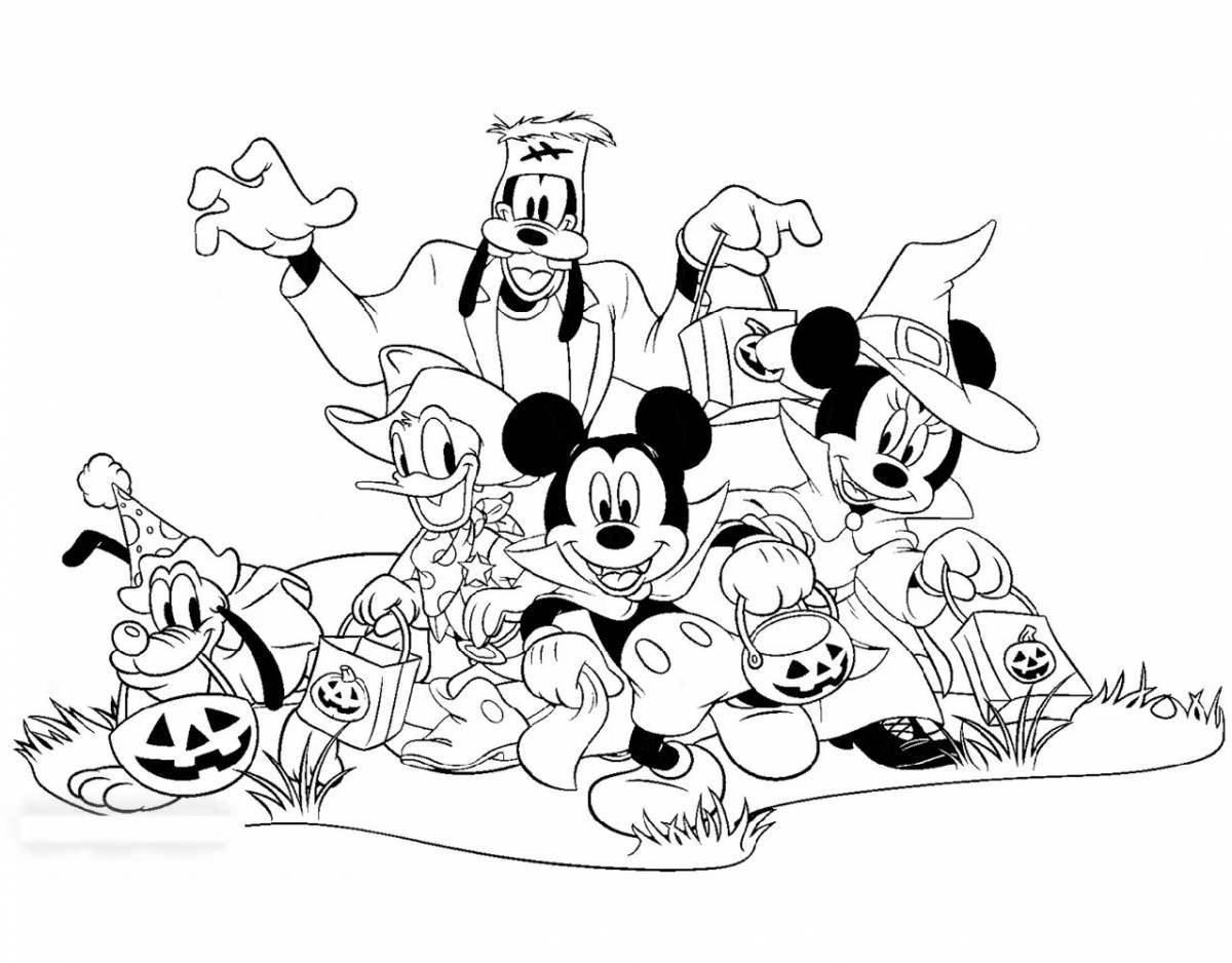 Vibrant chip and dale coloring page
