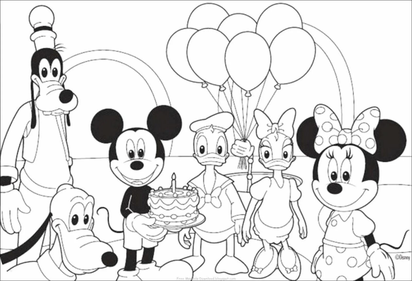 Milly and melody mouse animated coloring page