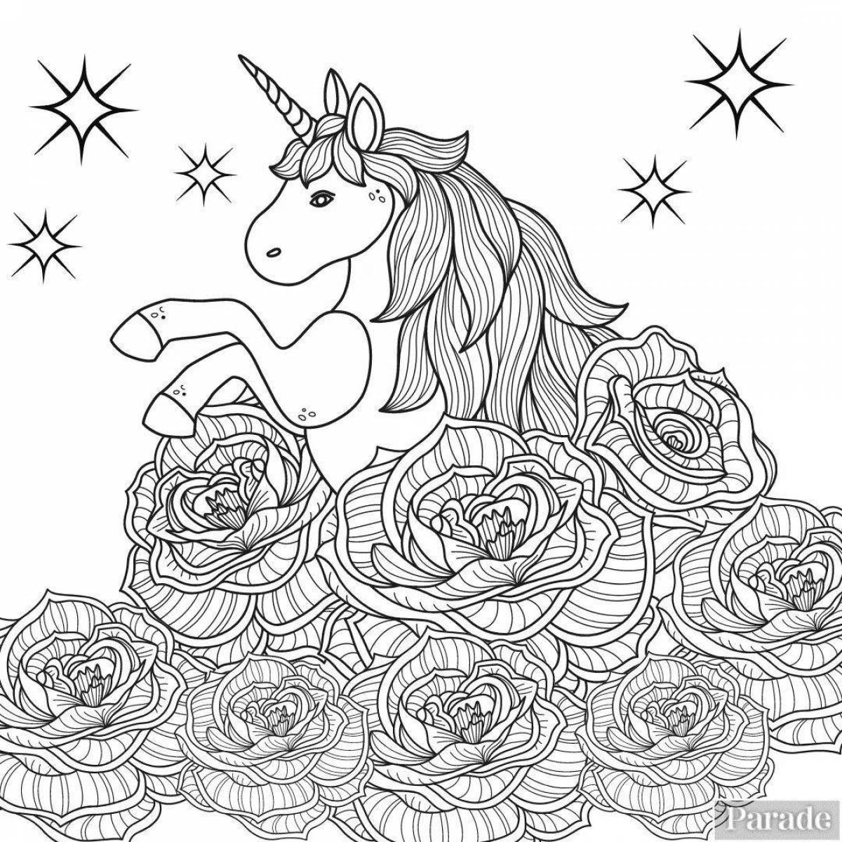 Coloring book for girls 7 years old unicorn