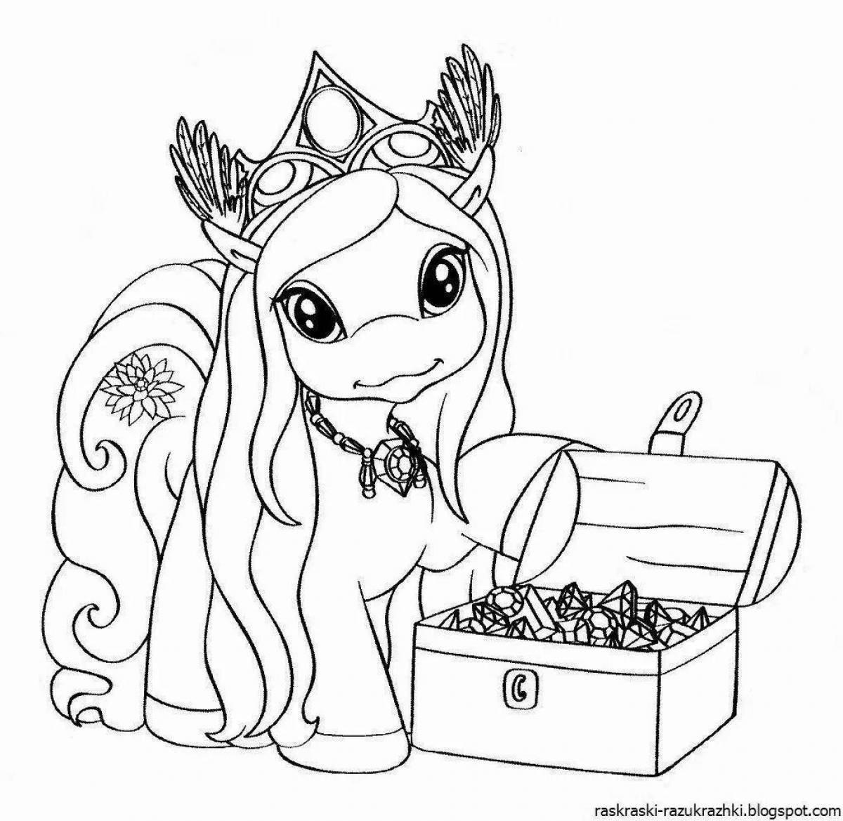 Dazzling coloring book for girls 7 years old unicorn